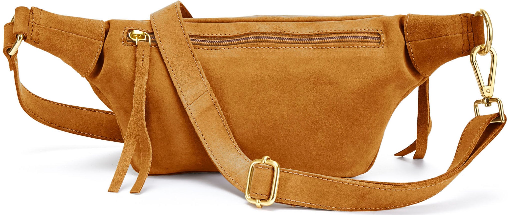 Elbsand Bauchtasche »Umhängetasche«, aus Leder, Brusttasche, Schultertasche, Crossbody Bag