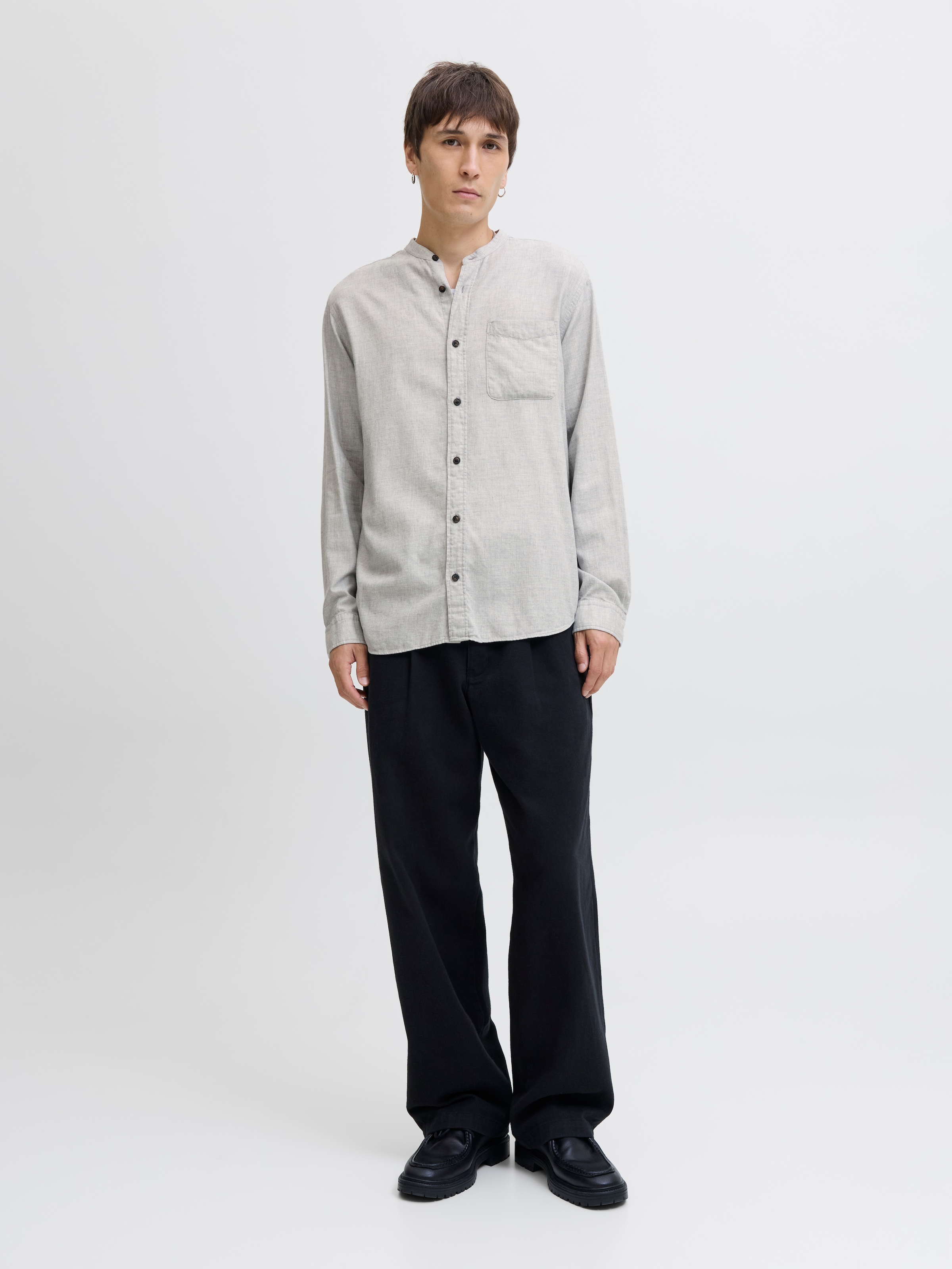 Jack & Jones Langarmhemd »JJEBAND MELANGE SHIRT L/S SN«
