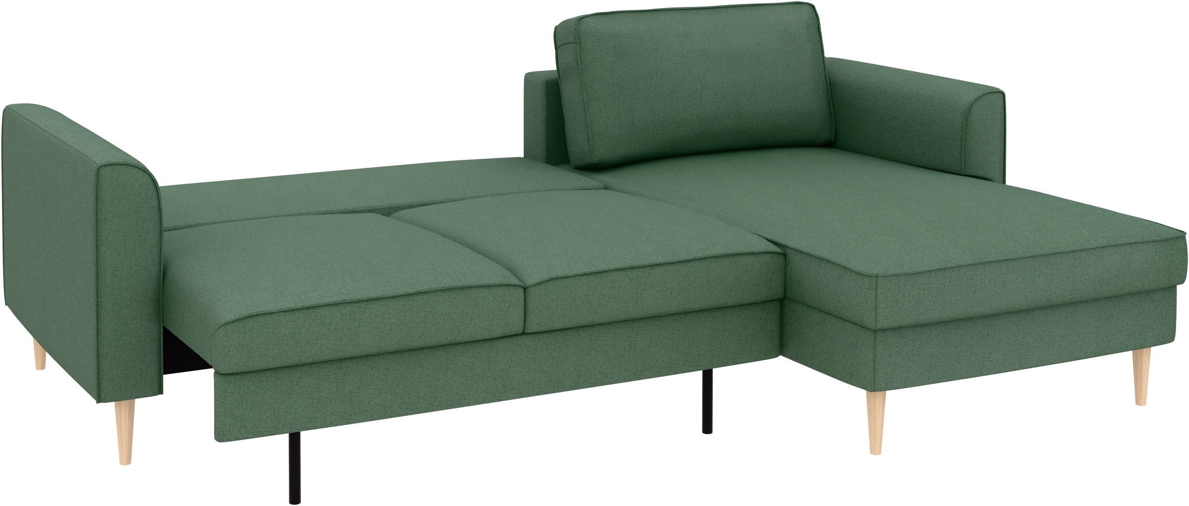 Home affaire Ecksofa »Booster Couch wahlweise mit Schlaffunktion und Bettkasten-auch in Cord«, Recamiere beidseitig montierbar, Sofa in L-Form, 232 cm