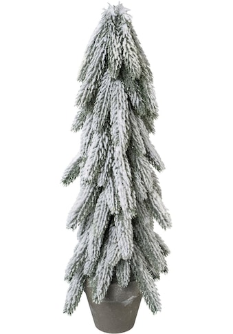 Kunstbaum »Tanne im Topf«, mit dekorativem Schnee kaufen