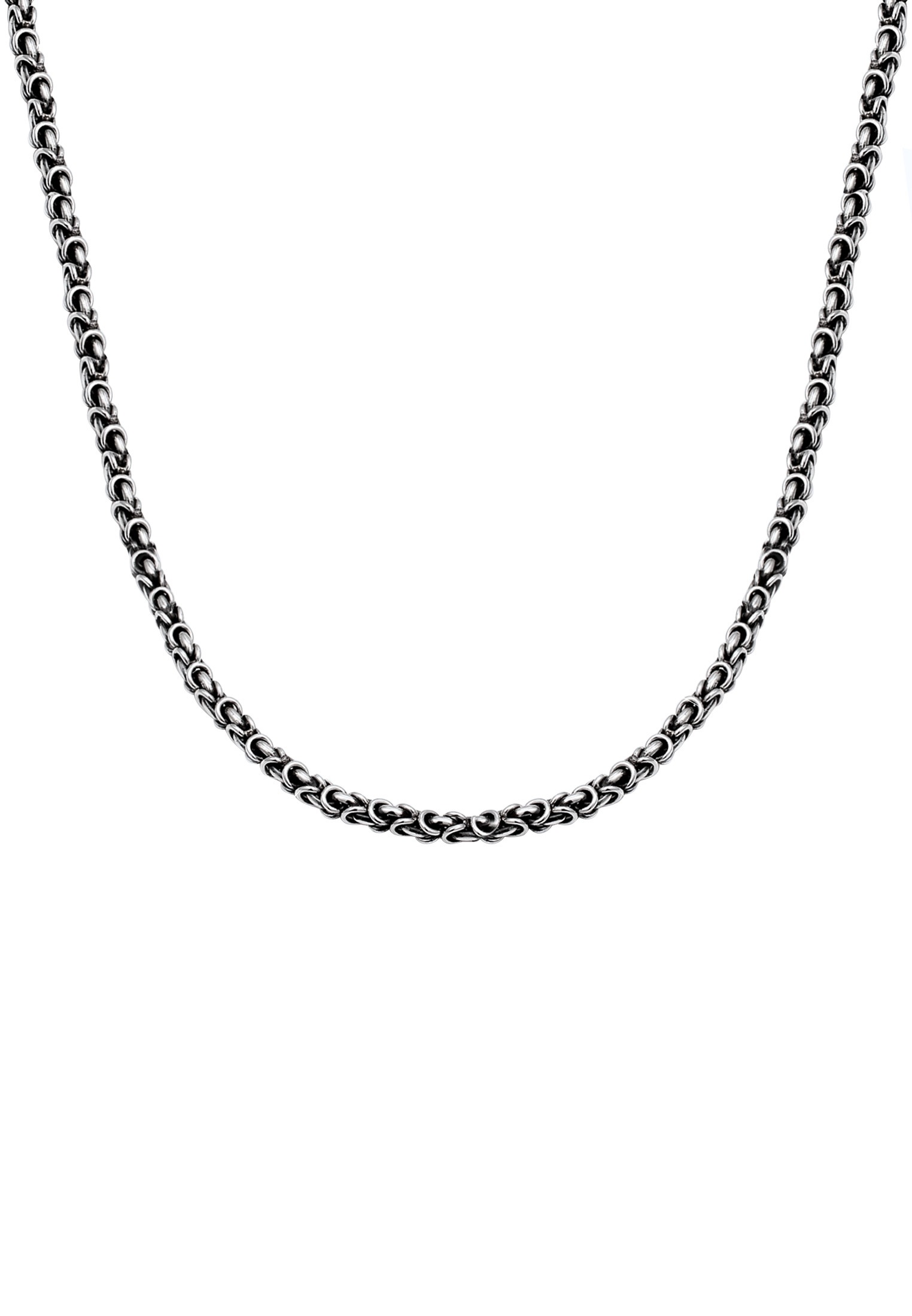 Kuzzoi Silberkette »Halskette Herrenschmuck Gliederkette Oxidiert 925 Silber«