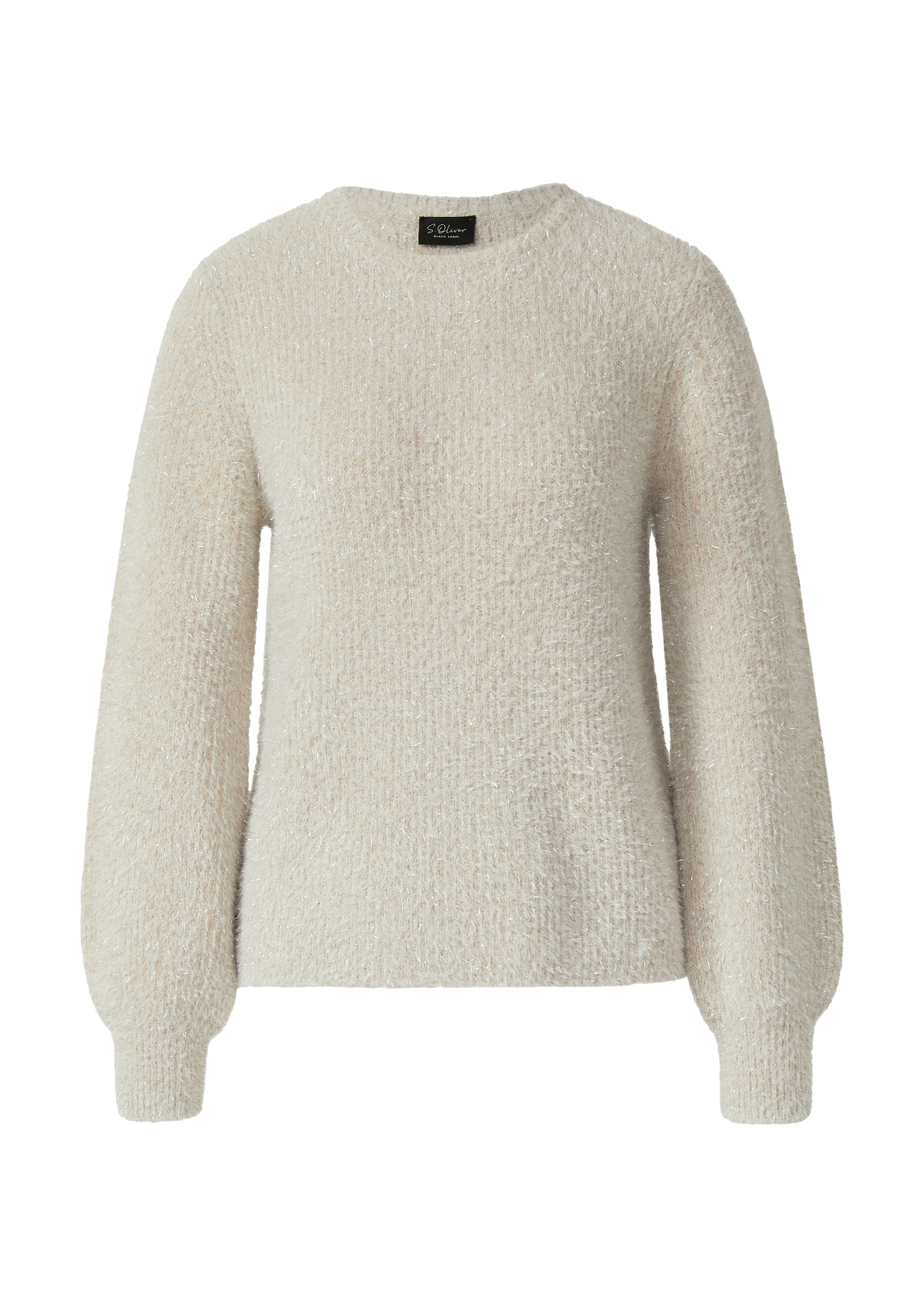 s.Oliver BLACK LABEL Strickpullover mit Rippbündchen