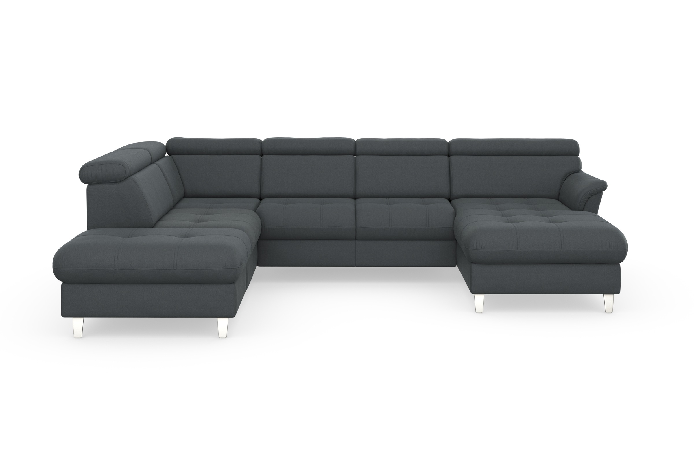 sit&more Wohnlandschaft »Marano U-Form«, inklusive Kopfteilverstellung, wahlweise mit Bettfunktion, Bettkasten