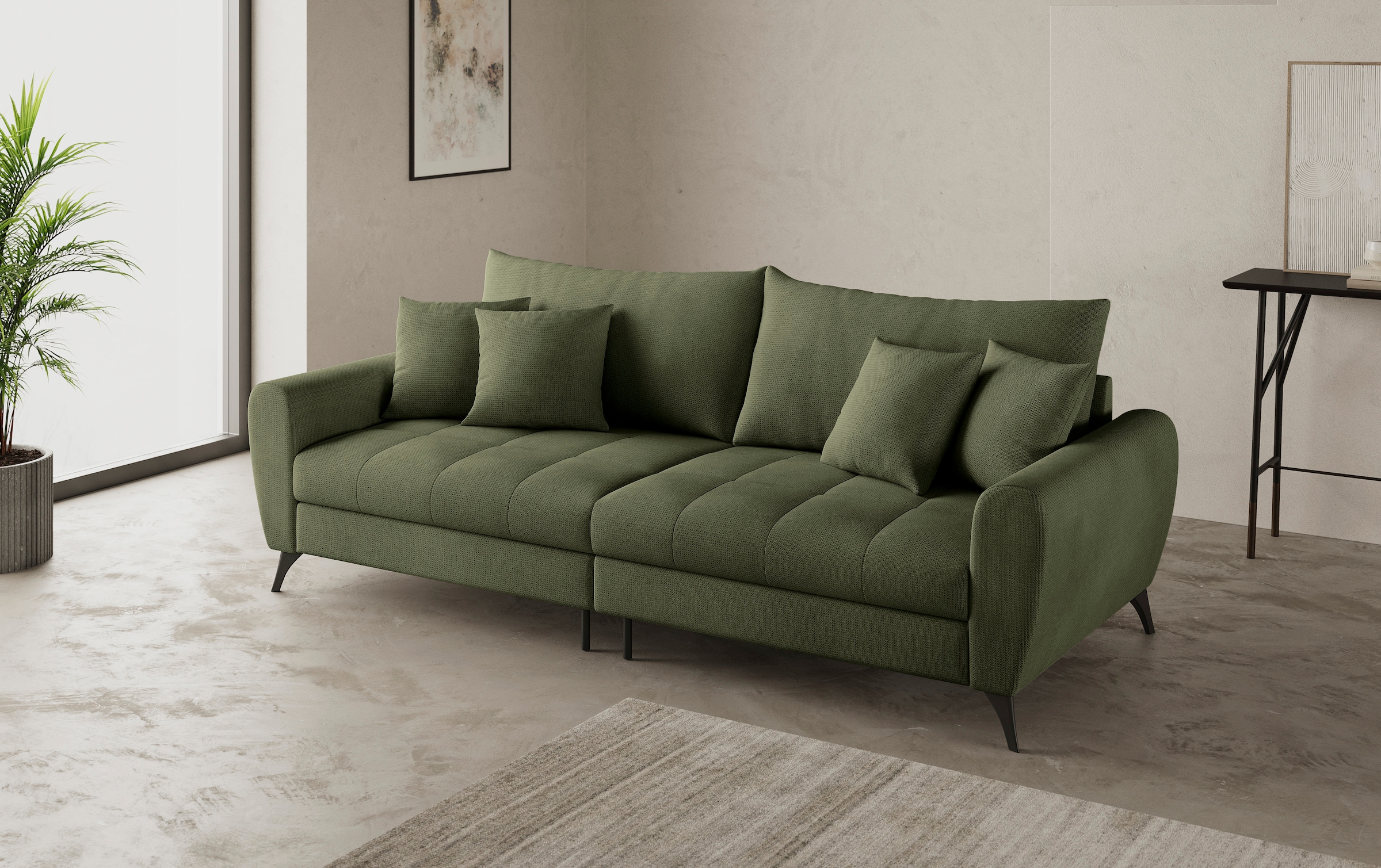 Mr. Couch Big-Sofa »Blackburn II«, Wahlweise mit Kaltschaumpolsterung bis 140 kg belastbar
