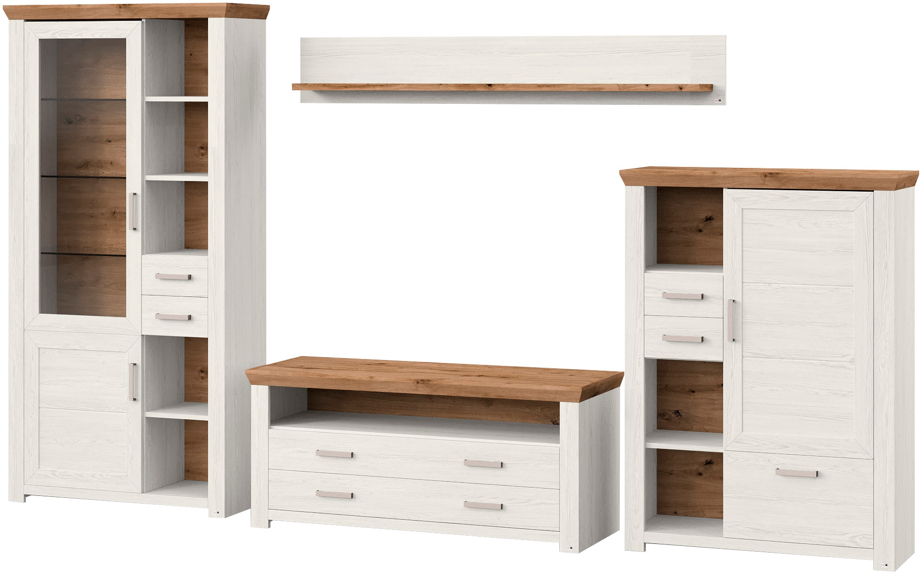 set one by Musterring Wohnwand »York« 4 Stk. tlg.