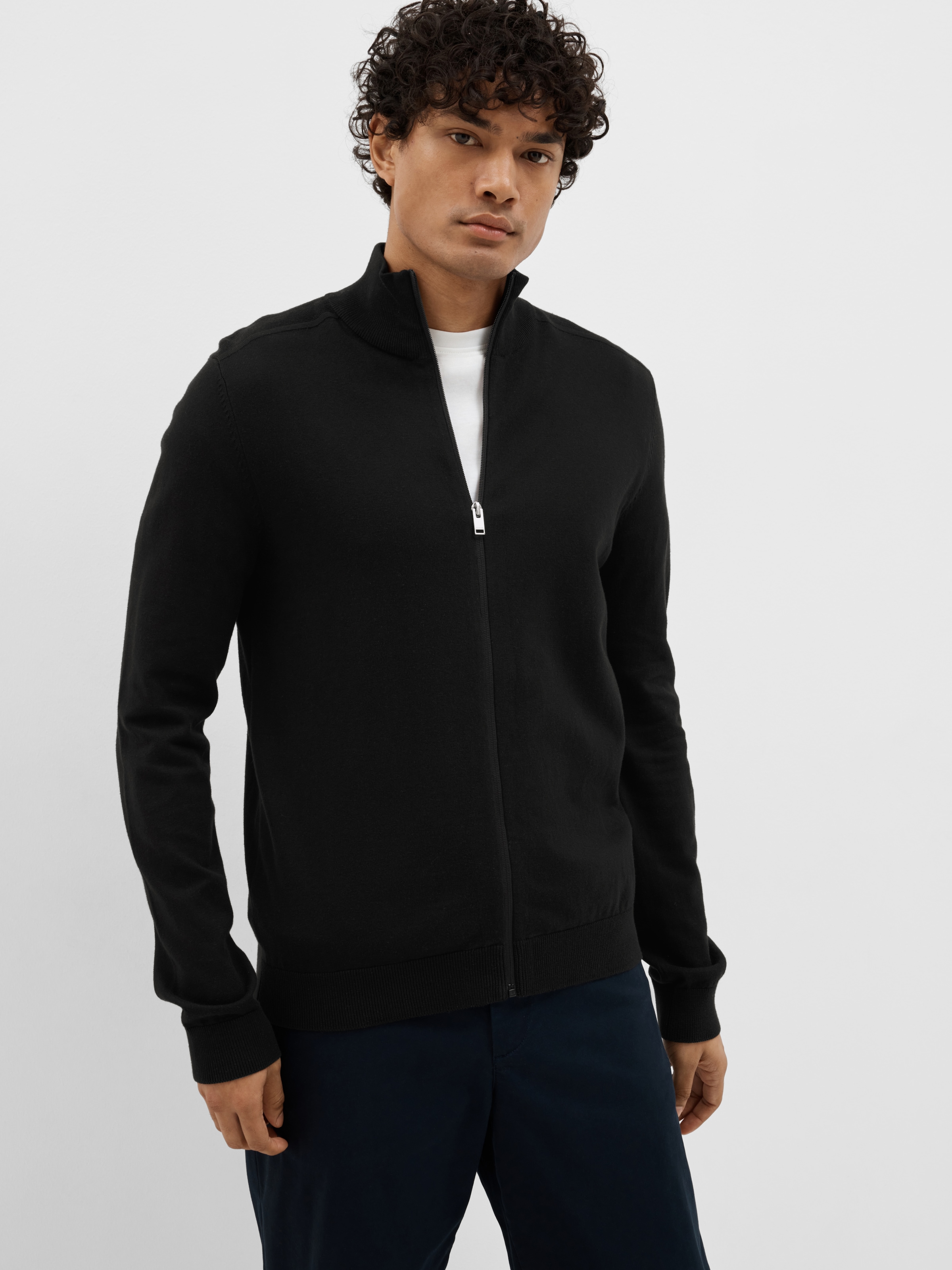 SELECTED Strickjacke »SLHBERG FULL ZIP CARDIGAN NOOS«