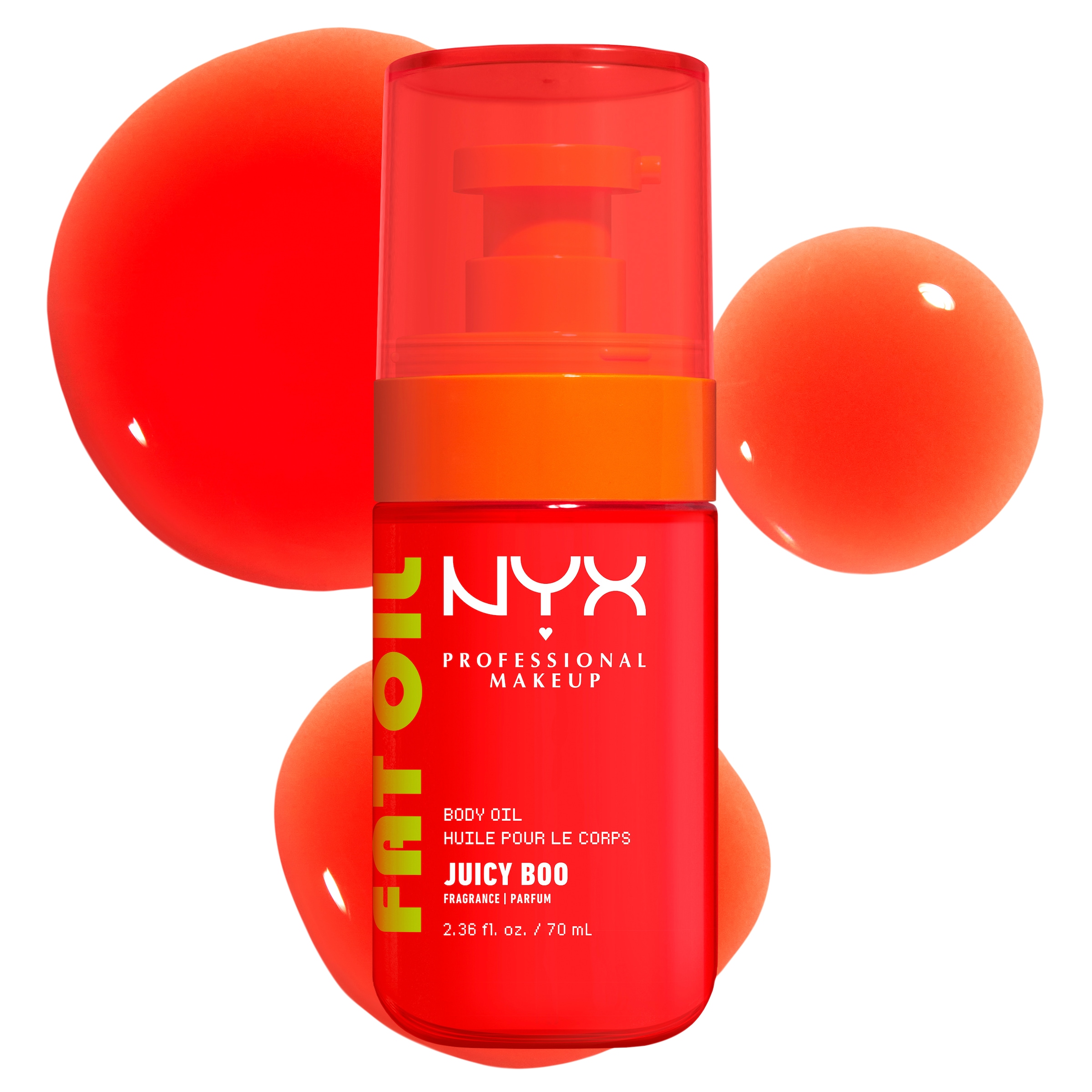 NYX PROFESSIONAL MAKEUP Körperöl »FAT OIL BODY OIL JUICY BOO« für strahlenden Glow am Körper