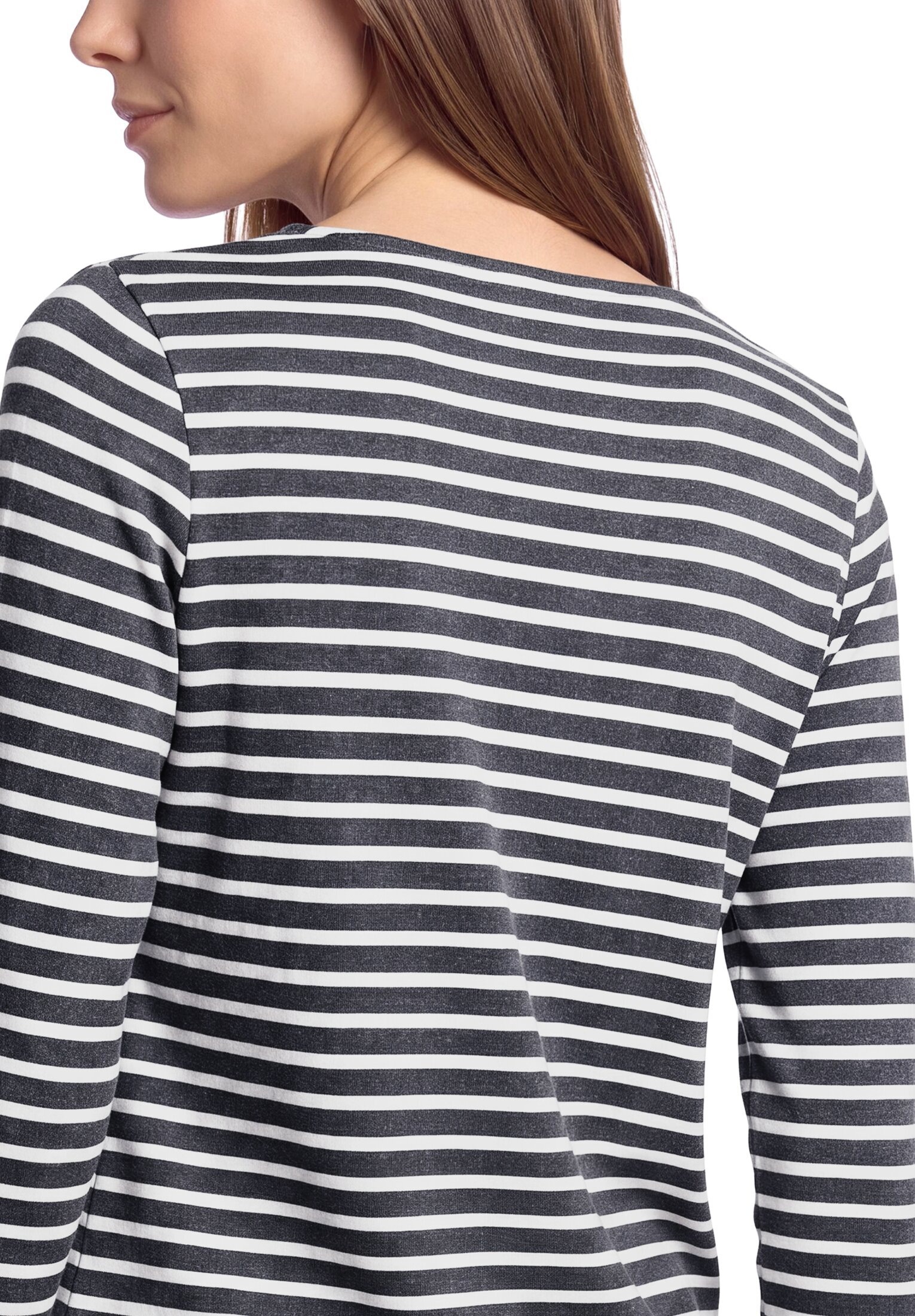 Betty&Co Rundhalsshirt »Casual-Shirt mit U-Boot-Ausschnitt«