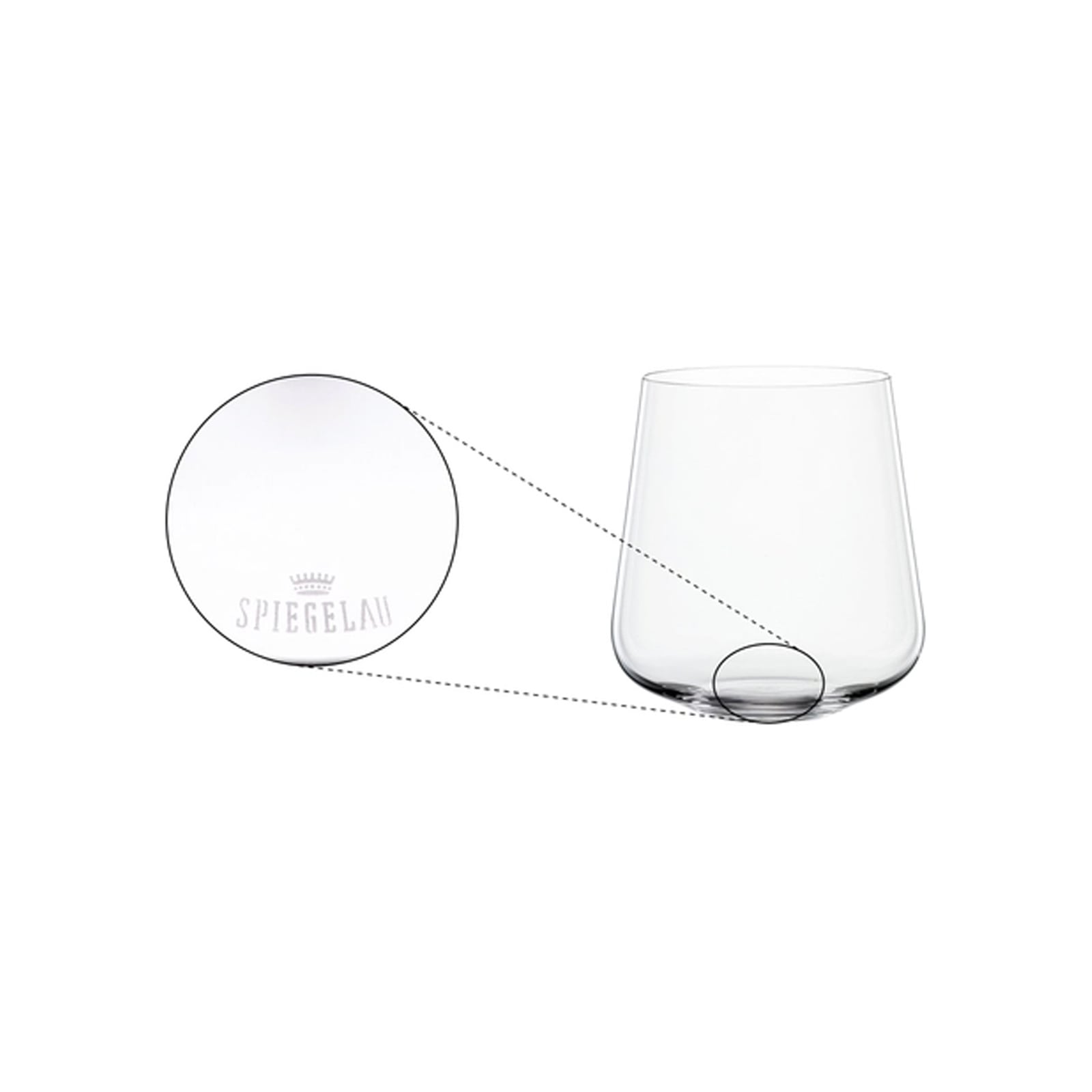 SPIEGELAU Glas »Wassergläser Definition 425 ml 4er Set transparent« Spülmaschinengeeignet