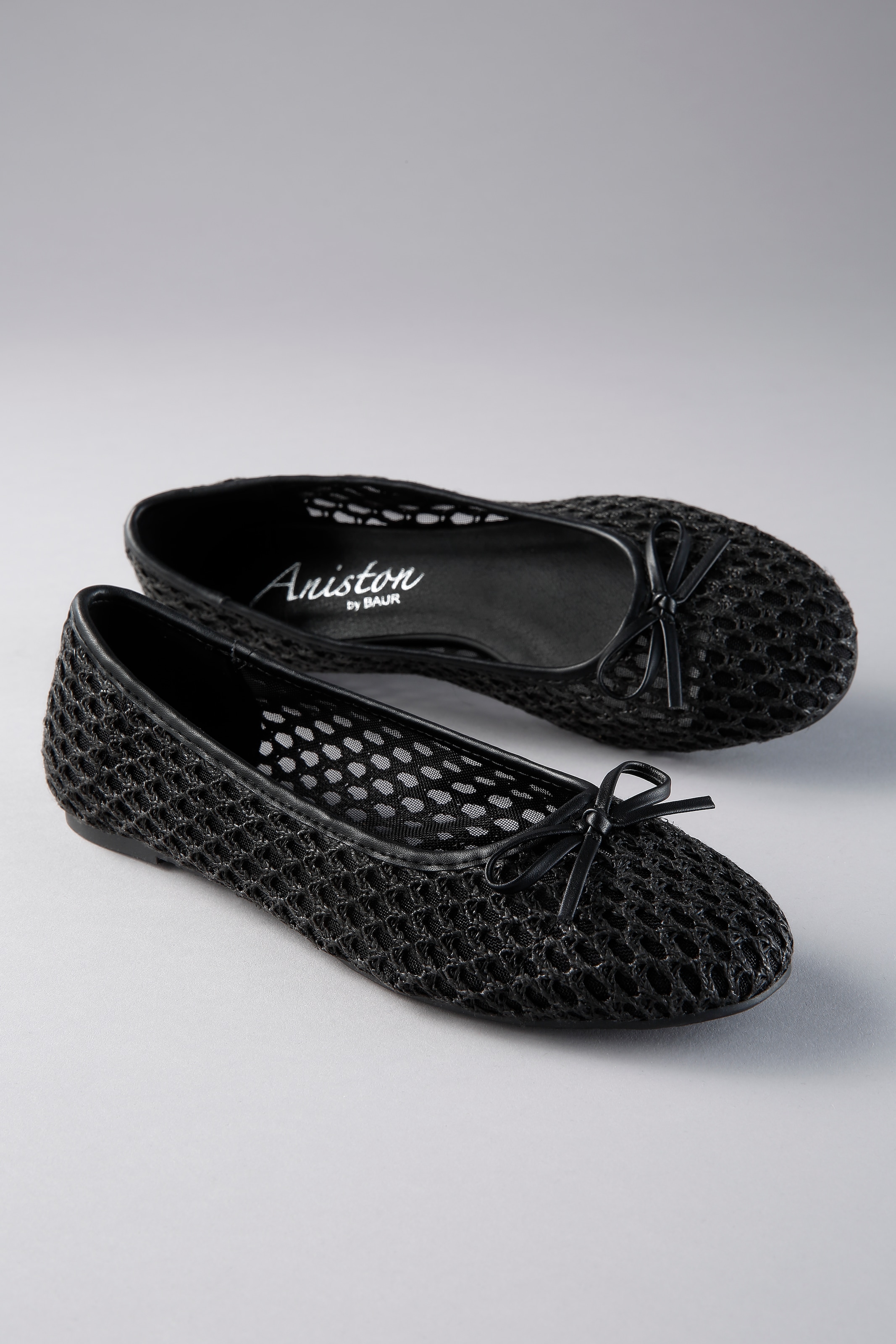 Aniston SHOES Ballerina  Loafer, Slipper, Schlupfschuh mit kleiner Schleife- NEUE KOLLEKTION