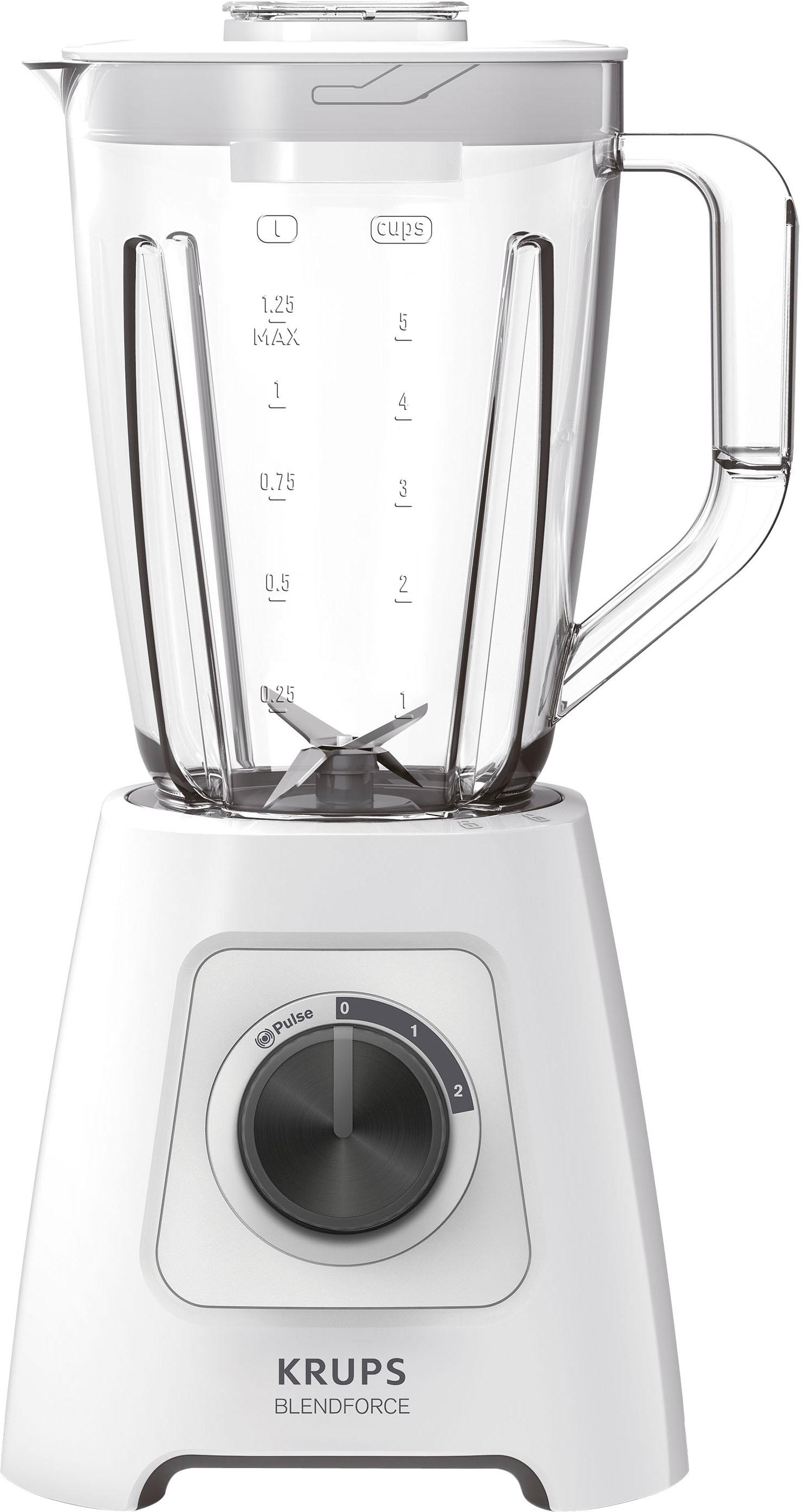 Krups Standmixer »KB4201 Blendforce«, Pulse-Funktion Messer, W, XXL 600 Kunststoffbehälter, mit Geschwindigkeiten+ 2L Garantie 4 2 Jahren 3