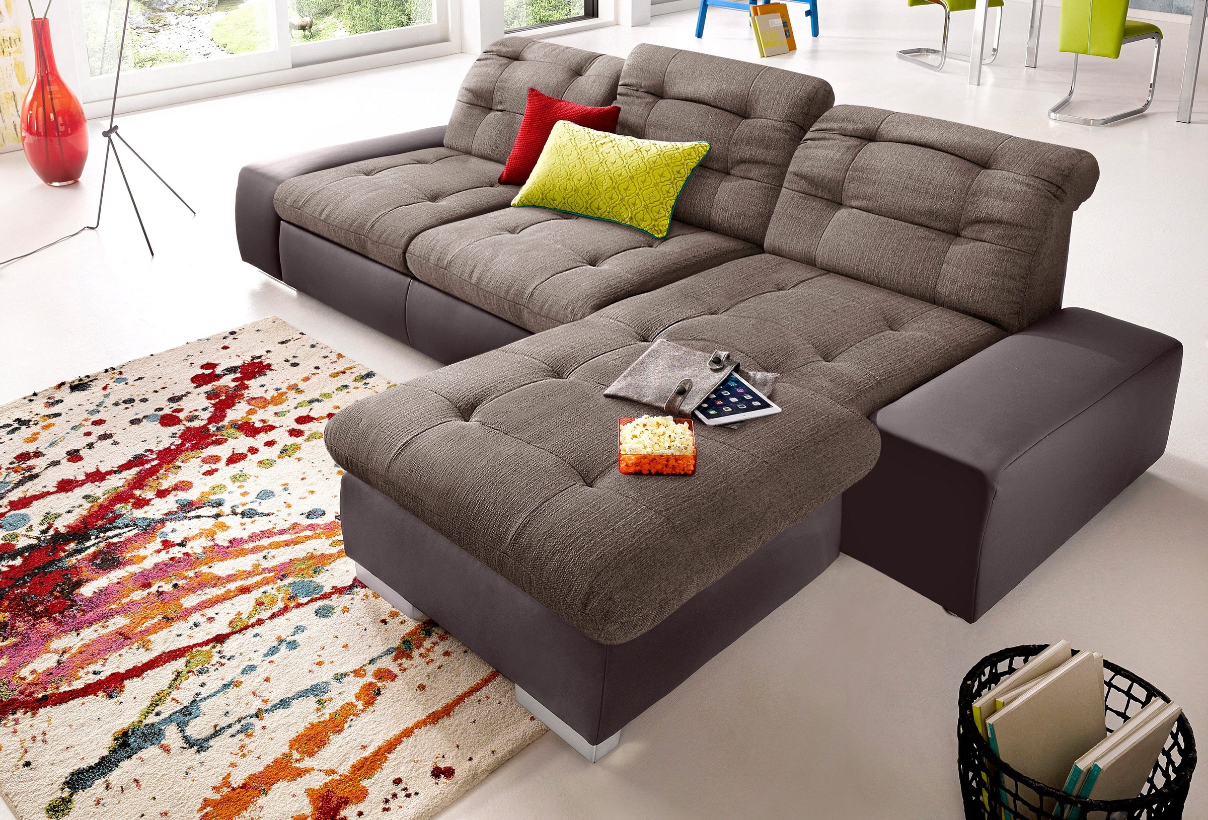 sit&more Ecksofa »Palomino L-Form«, wahlweise XL oder XXL und mit Bettfunktion
