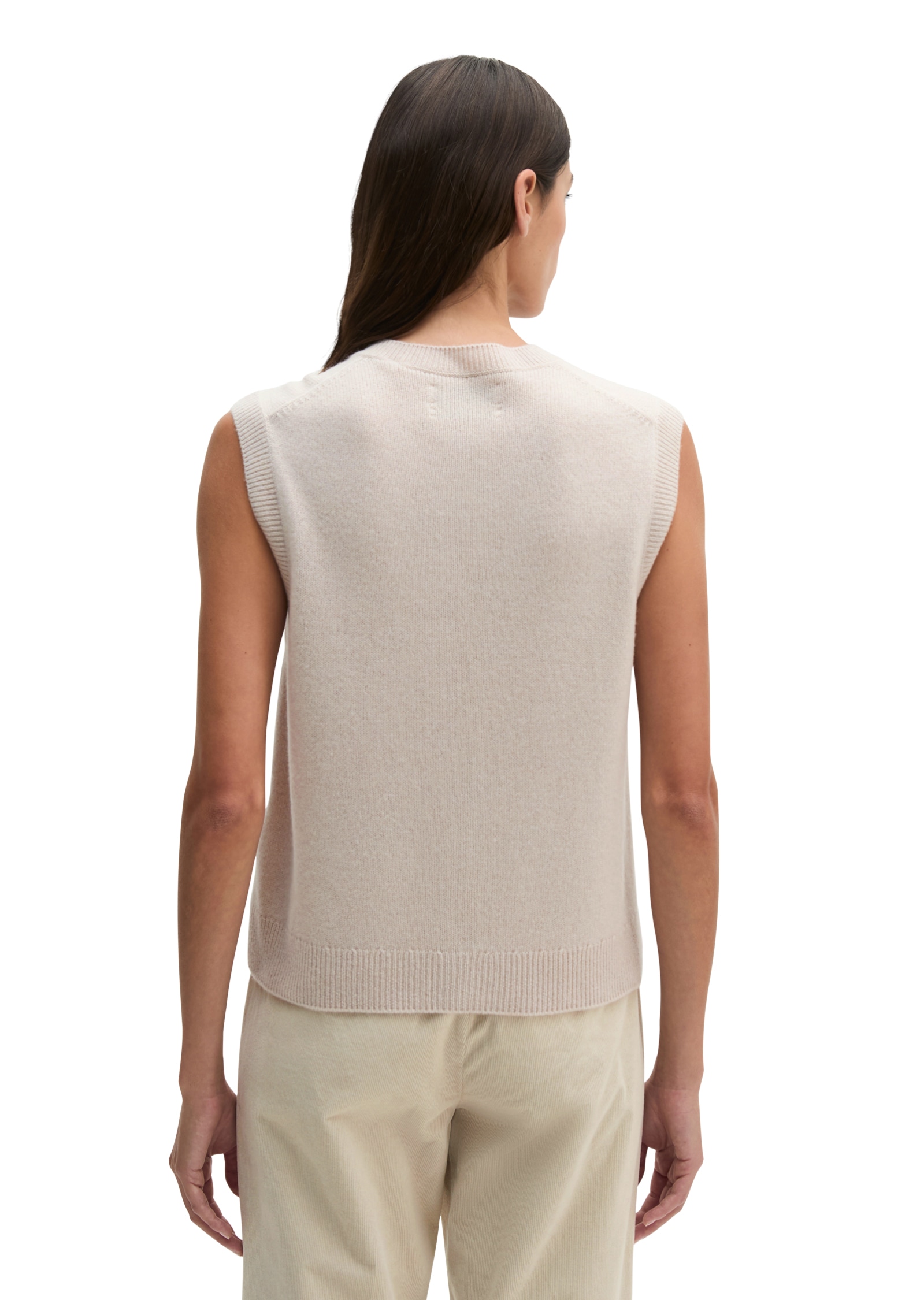 Marc O'Polo Strickweste Ärmelloser Cardigan regular aus flauschiger Lambswool