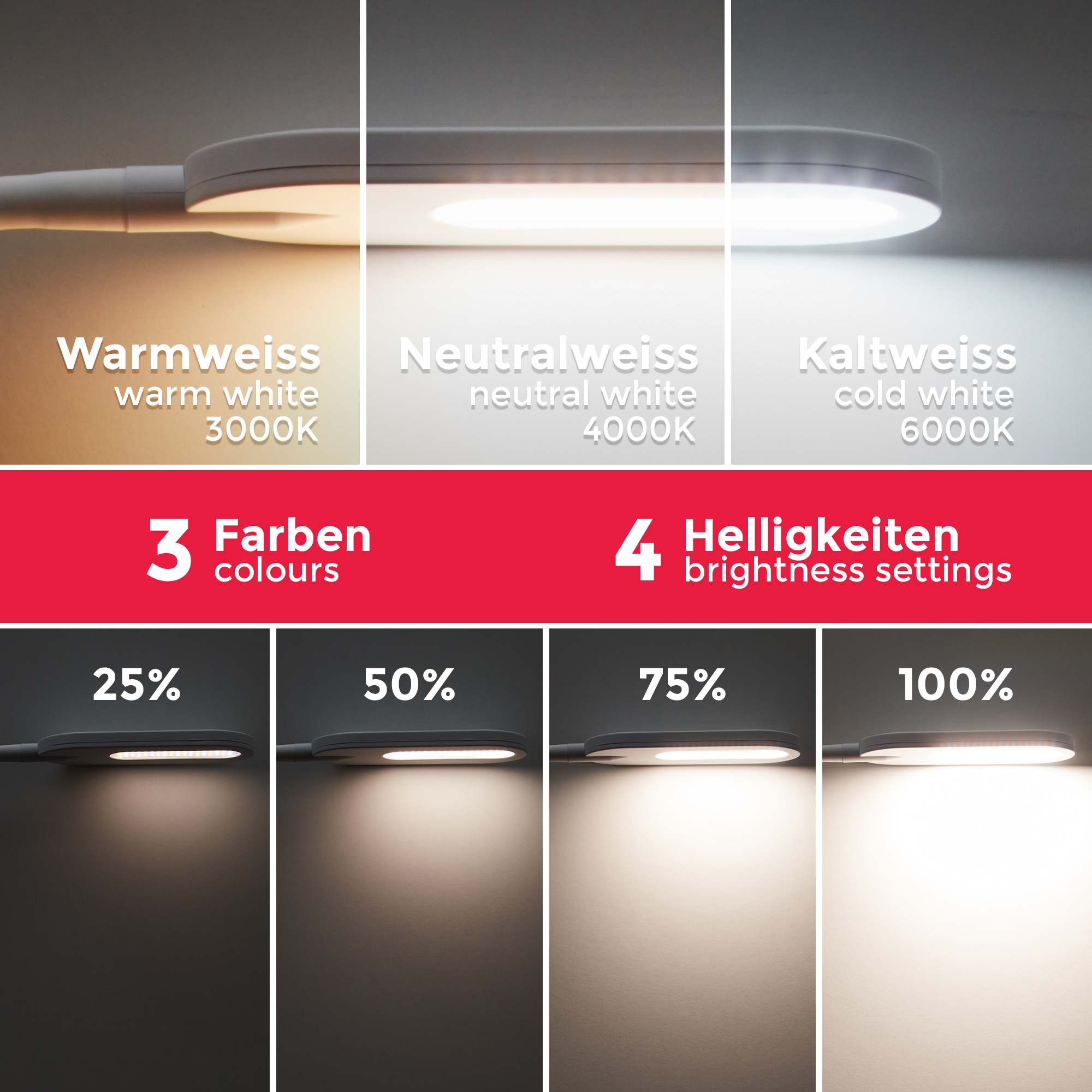 B.K.Licht LED Stehlampe, 1 flammig-flammig, LED Stehleuchte dimmbar  schwenkbar inkl. 8W 600lm Memory & Touch weiß online kaufen | mit 3 Jahren  XXL Garantie