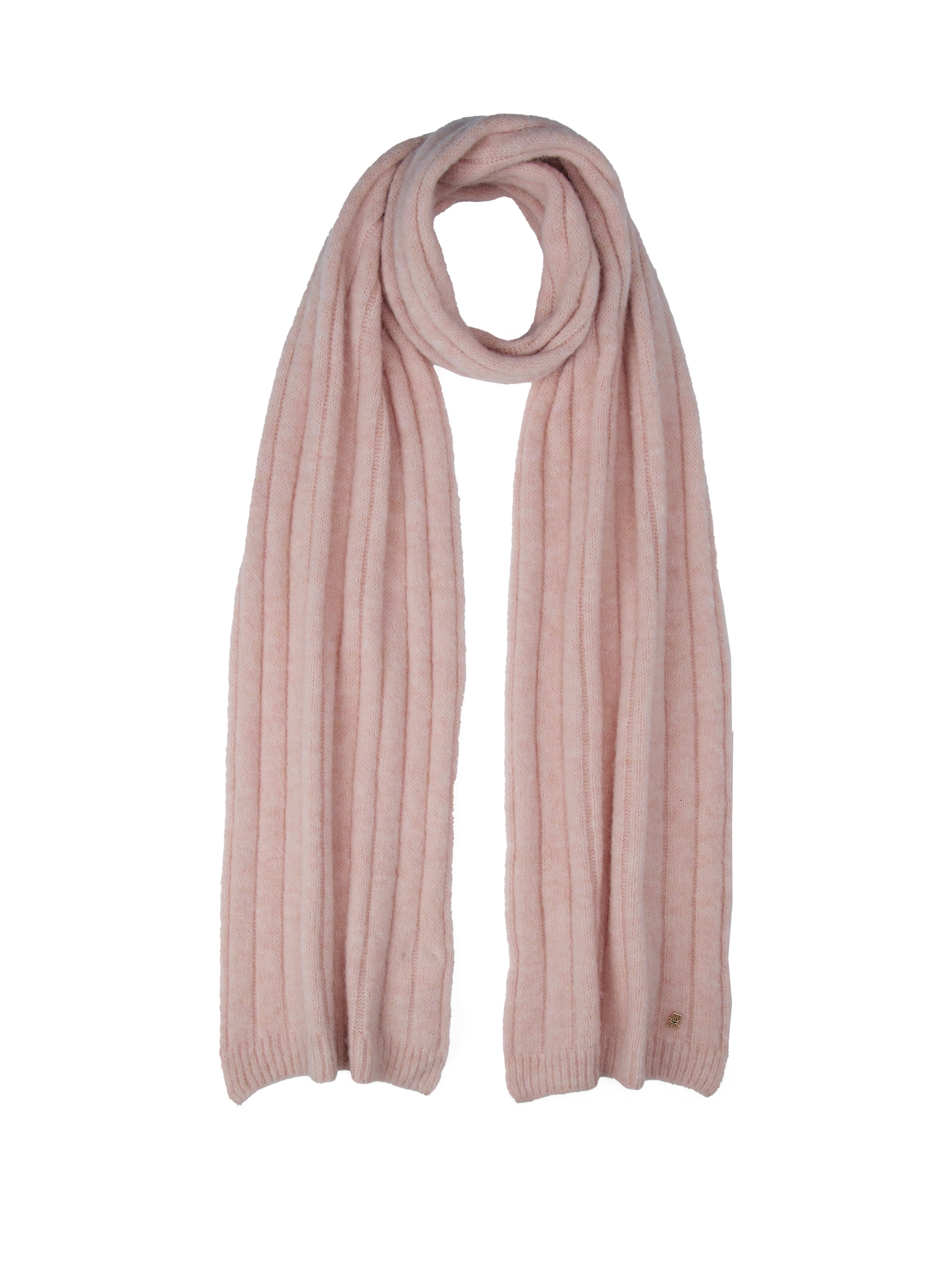 Tommy Hilfiger Strickschal »TH TIMELESS SCARF«, mit Monogramm-Emblem
