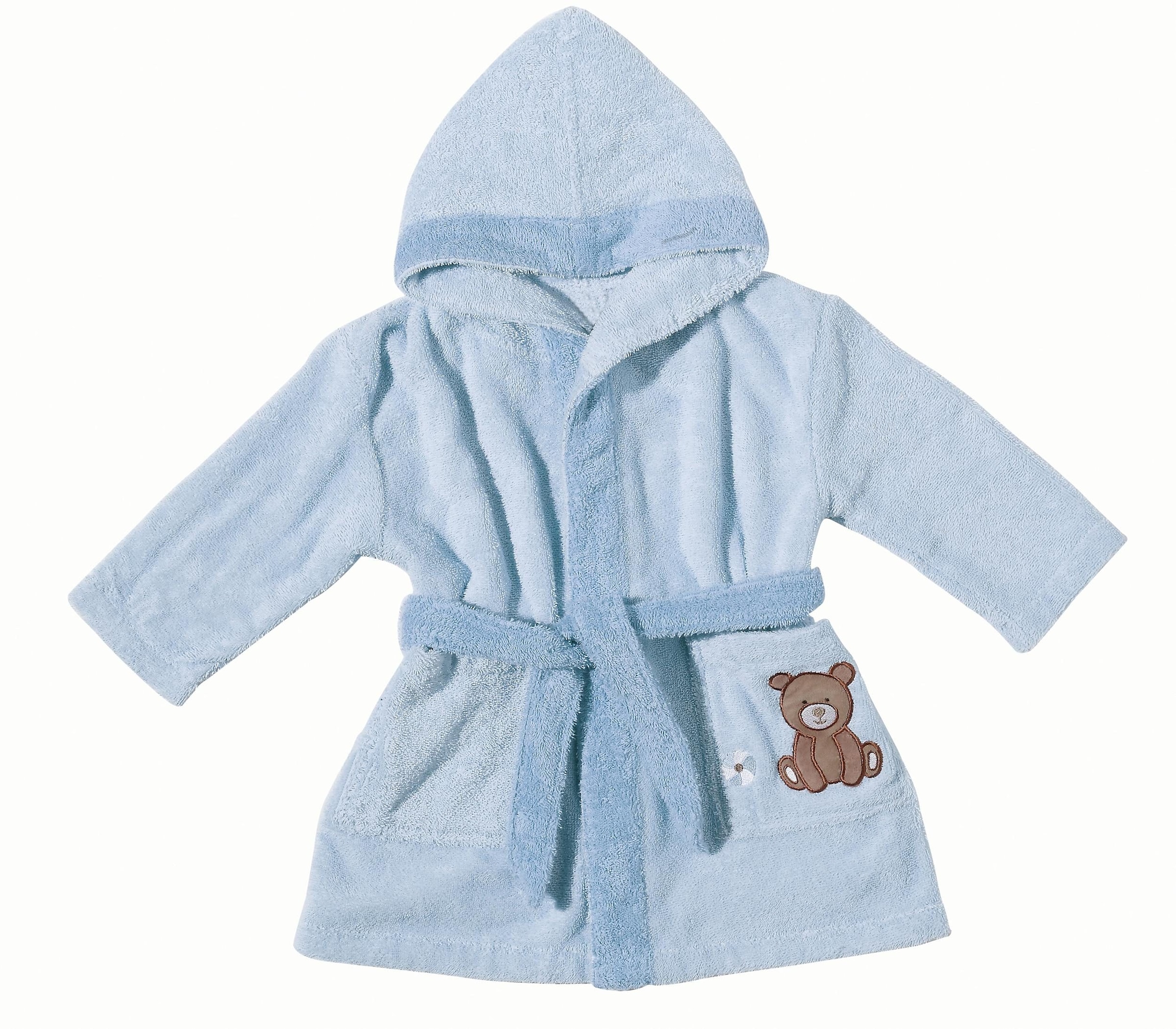 Babybademantel »Teddy Bear«, (1 St.), mit Kapuze und kleiner Stickerei, Organic Cotton