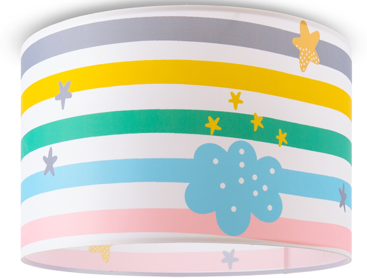Paco Home Deckenleuchte XXL Jahren 1 Kinderzimmer online Streifen kaufen Regenbogen Lampe Babyzimmer 462«, 3 flammig-flammig, mit »Tweet | Deckenlampe Garantie E27