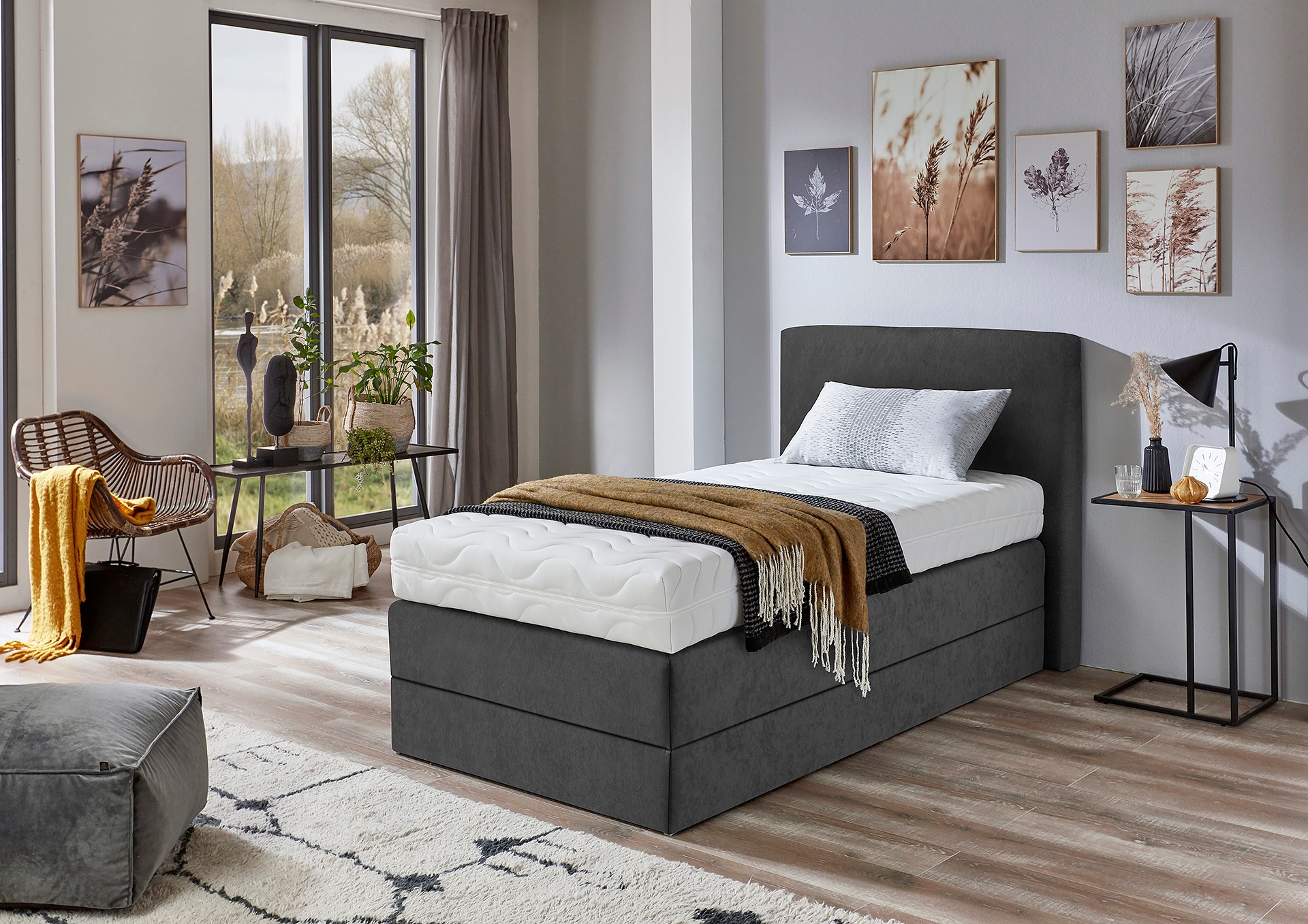 Westfalia Schlafkomfort Boxspringbett wahlweise mit Kaltschaum-Topper