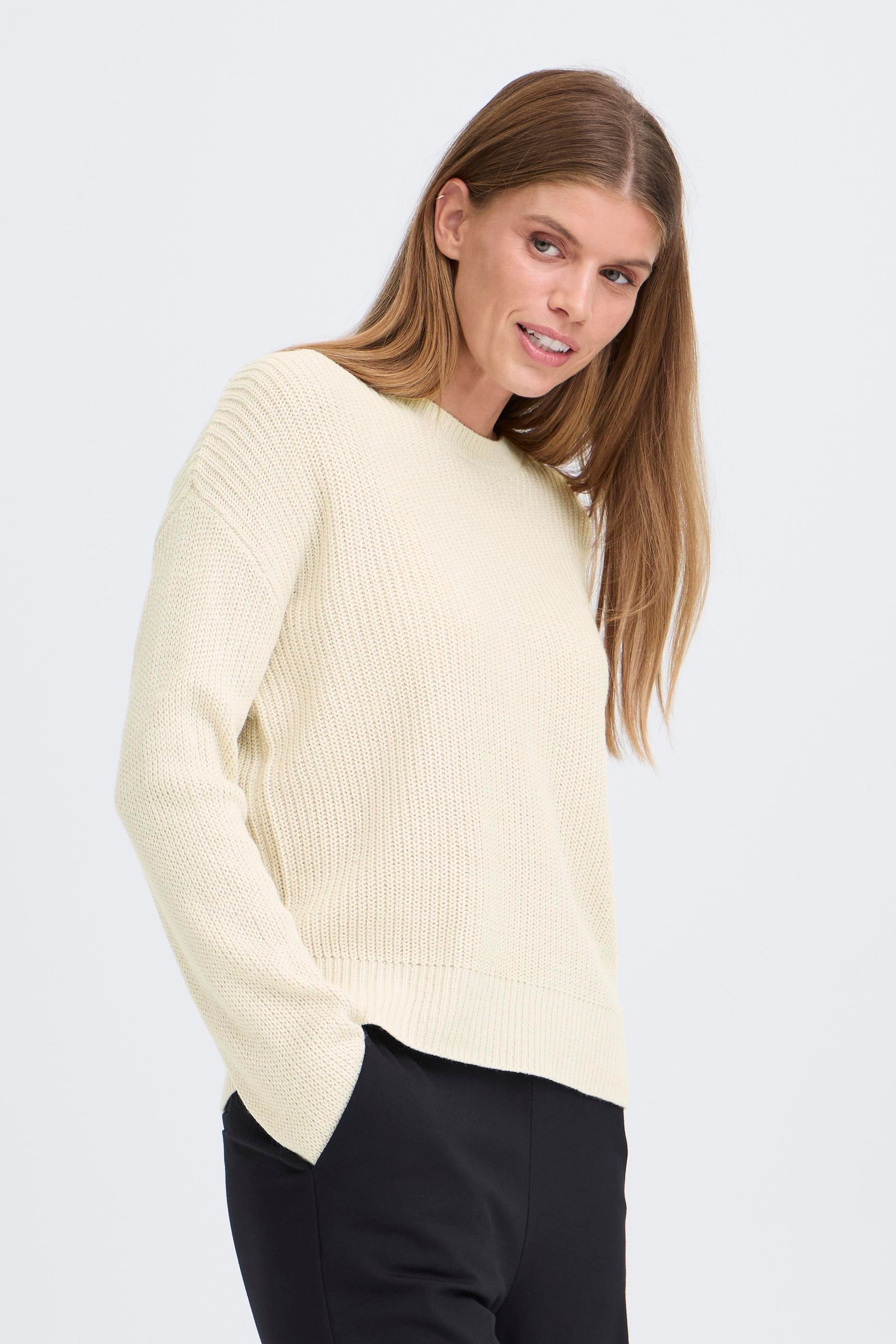 OXMO Strickfleece-Pullover »Strickpullover OXKimni«