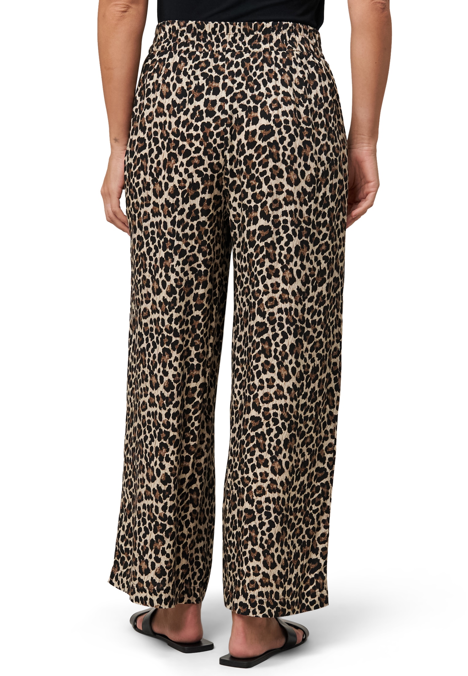 Zero Stoffhose »Palazzohose mit Leoprint 26 Inch«