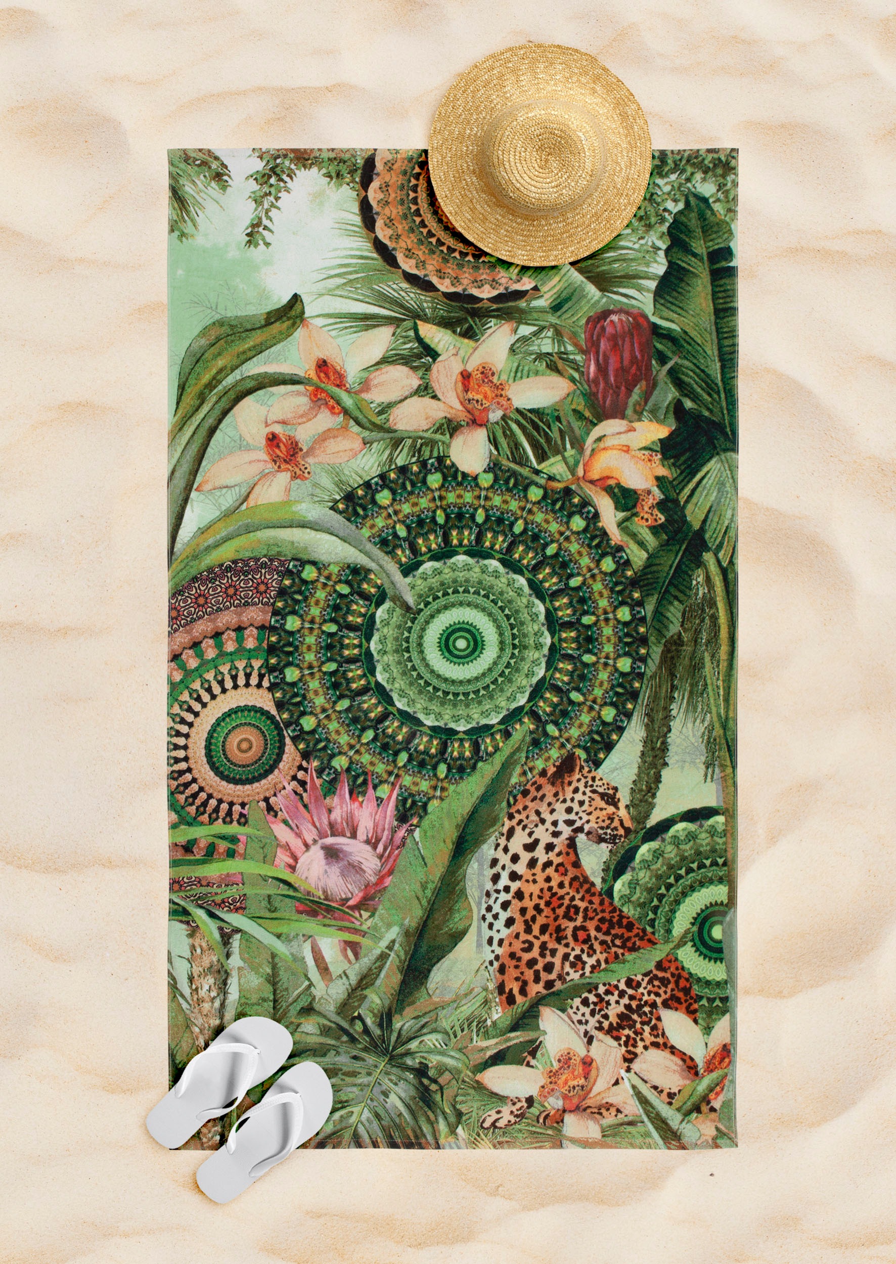 hip Strandtuch »Abhita«, (1 St., Strandtuch 50 x 100 cm), Mandala