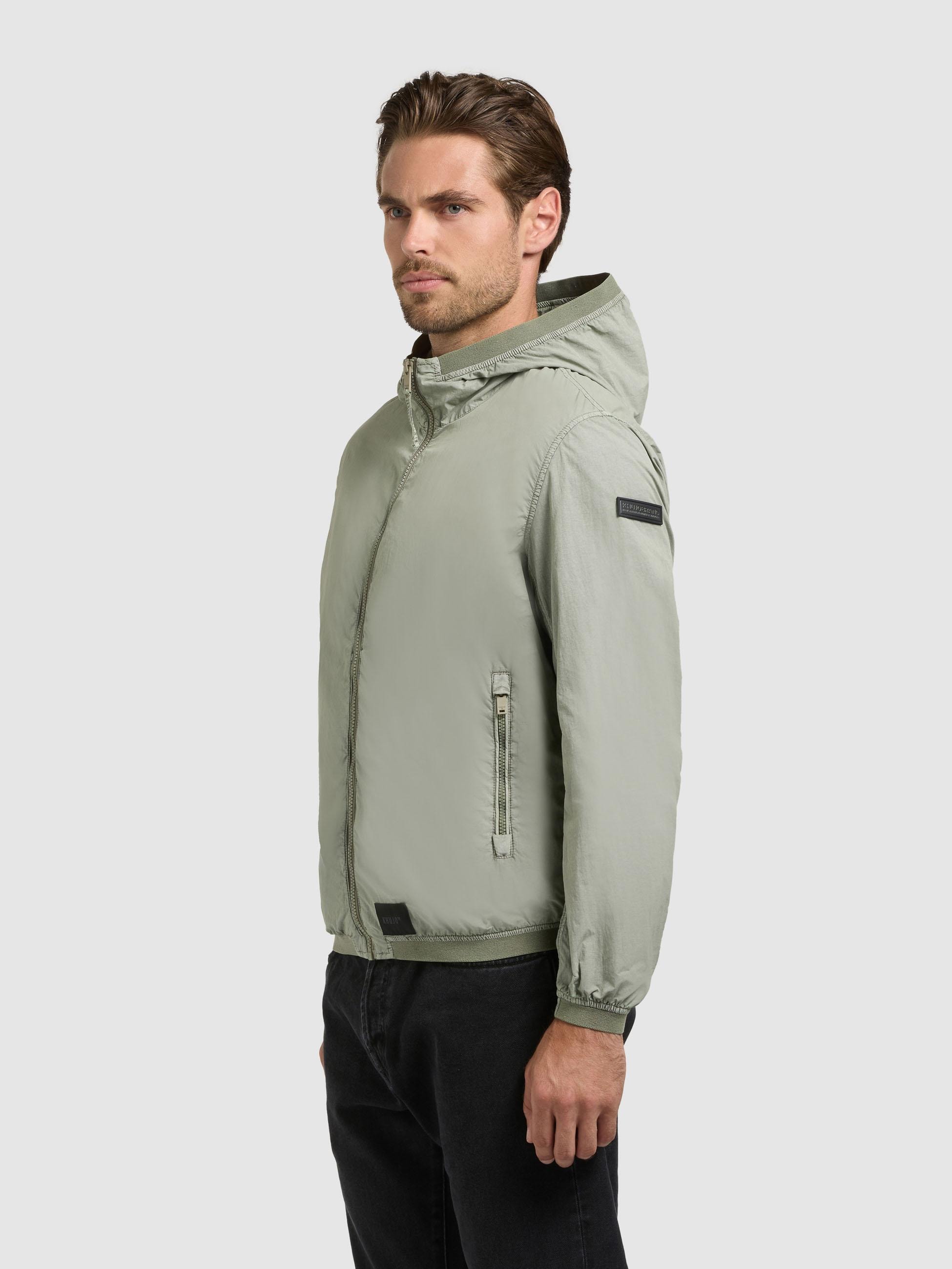 khujo Funktionsjacke »Übergangsjacke Derf« mit Kapuze leichte Übergangsjacke mit Kapuze