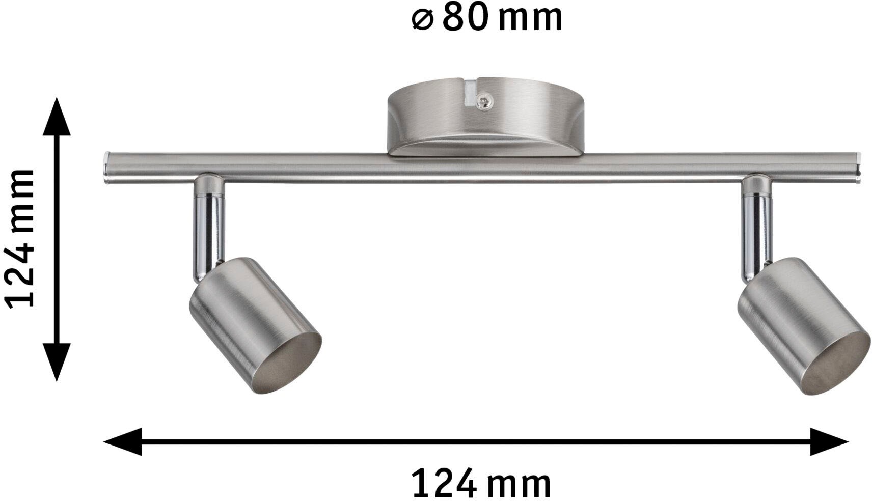 Paulmann LED Deckenleuchte »Carolina«, 2 flammig, Leuchtmittel GU10 | ohne Leuchtmittel, GU10