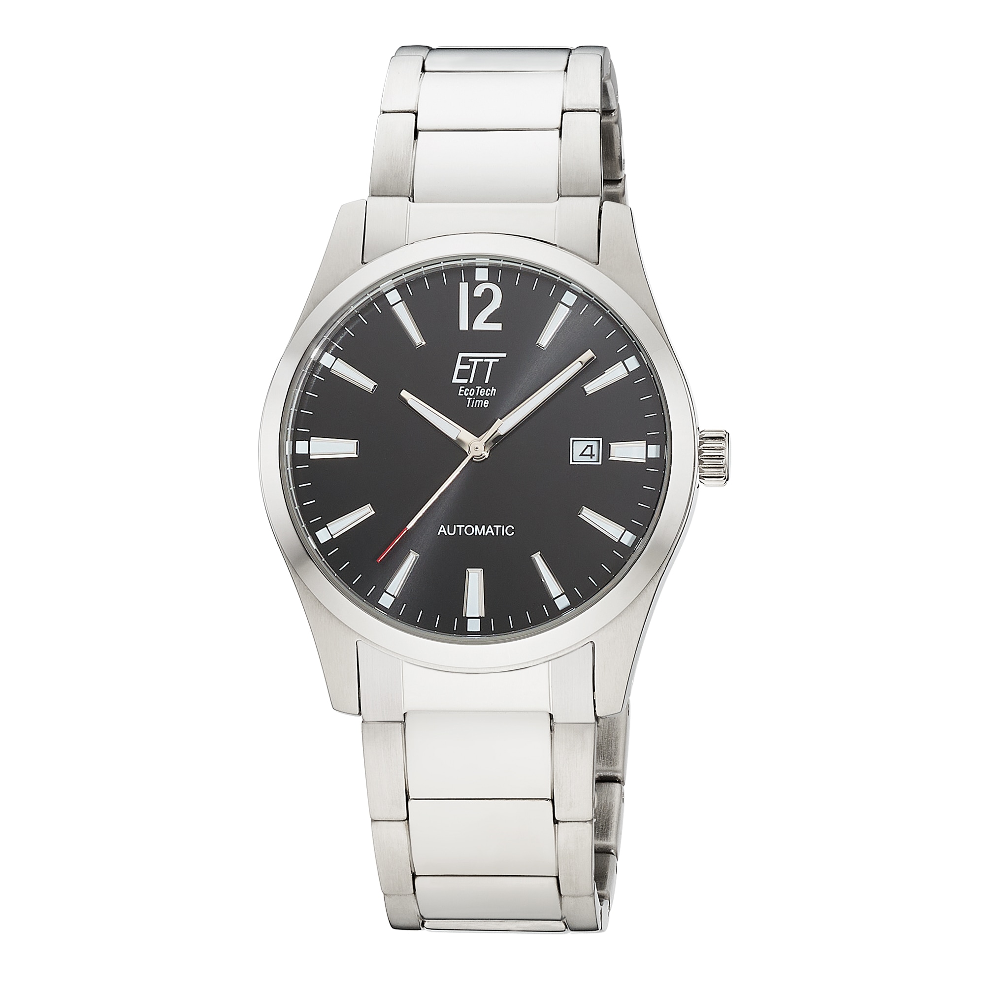 ETT Automatikuhr »Motion Drive« Armbanduhr, Herrenuhr, Mechanische Uhr, Edelstahlarmband, analog, Tag