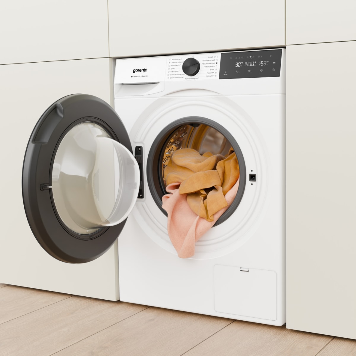 GORENJE Waschmaschine G400 »W5G494A1P1« 9 kg 1400 U/min selbstreinigende Waschmittelschublade, FastWash