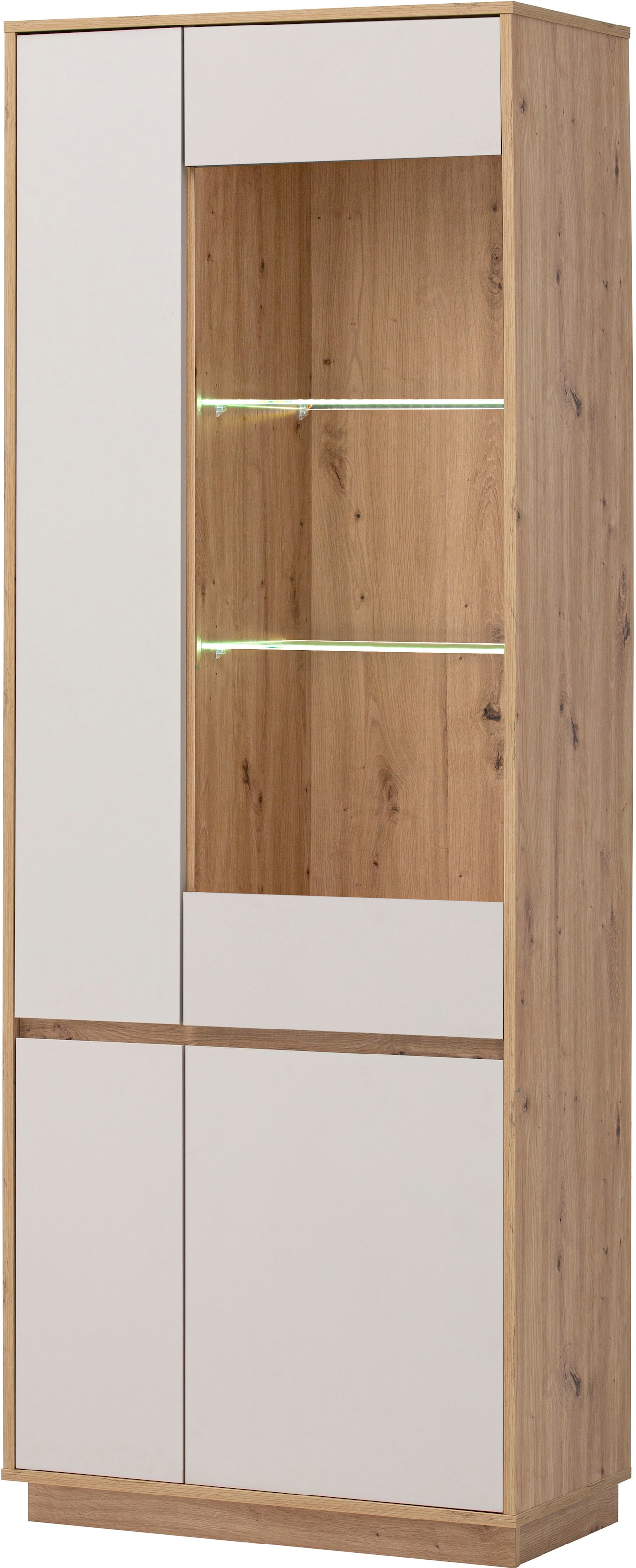 Home affaire Vitrine »Sonora, moderne Glasvitrine, Stauraumelement, Schrank« filigrane Rahmenoptik, ausreichend Stauraum, vielseitig einsetzbar