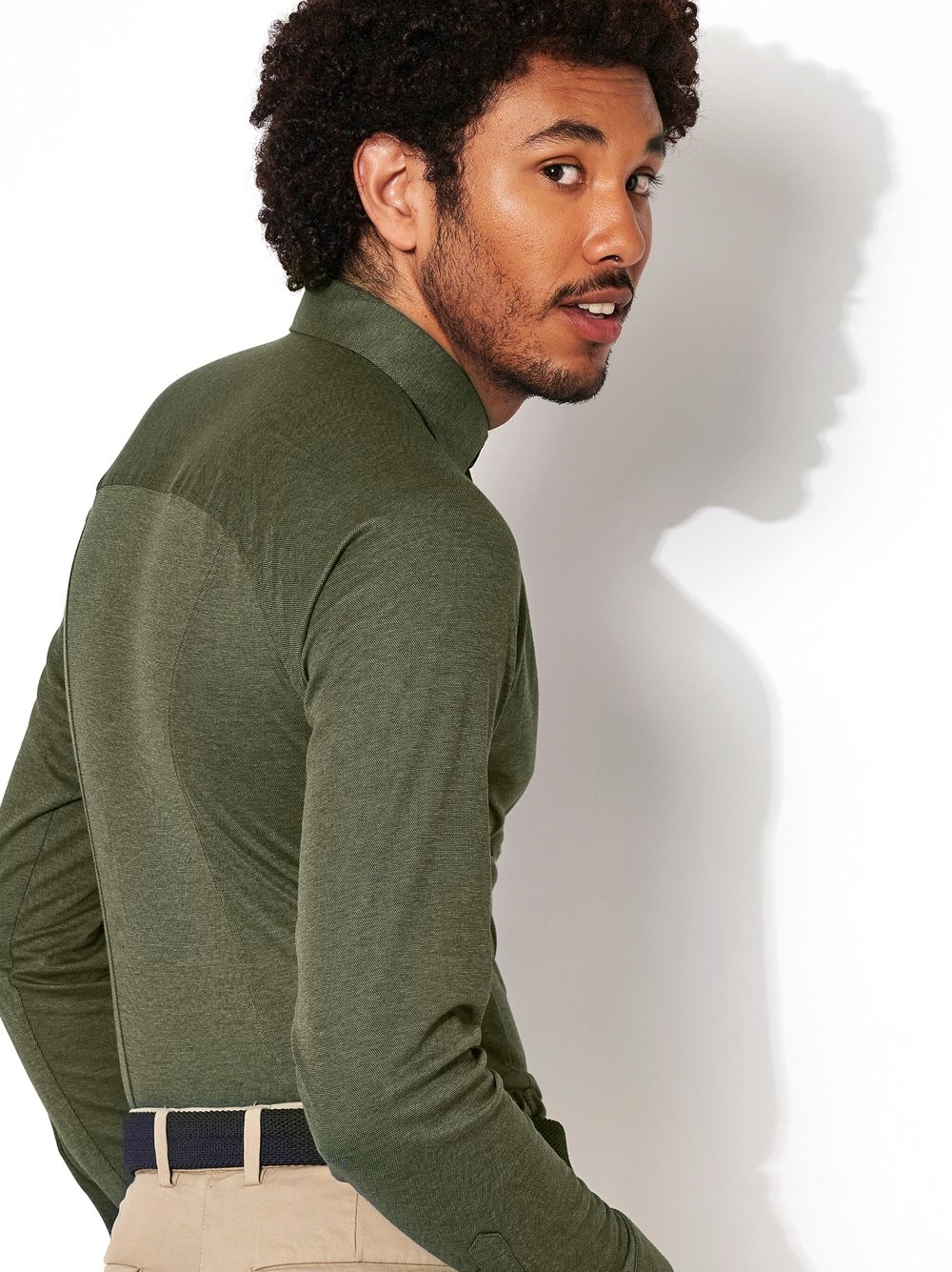 DESOTO Langarmhemd »Jerseyhemd Casual Kent«