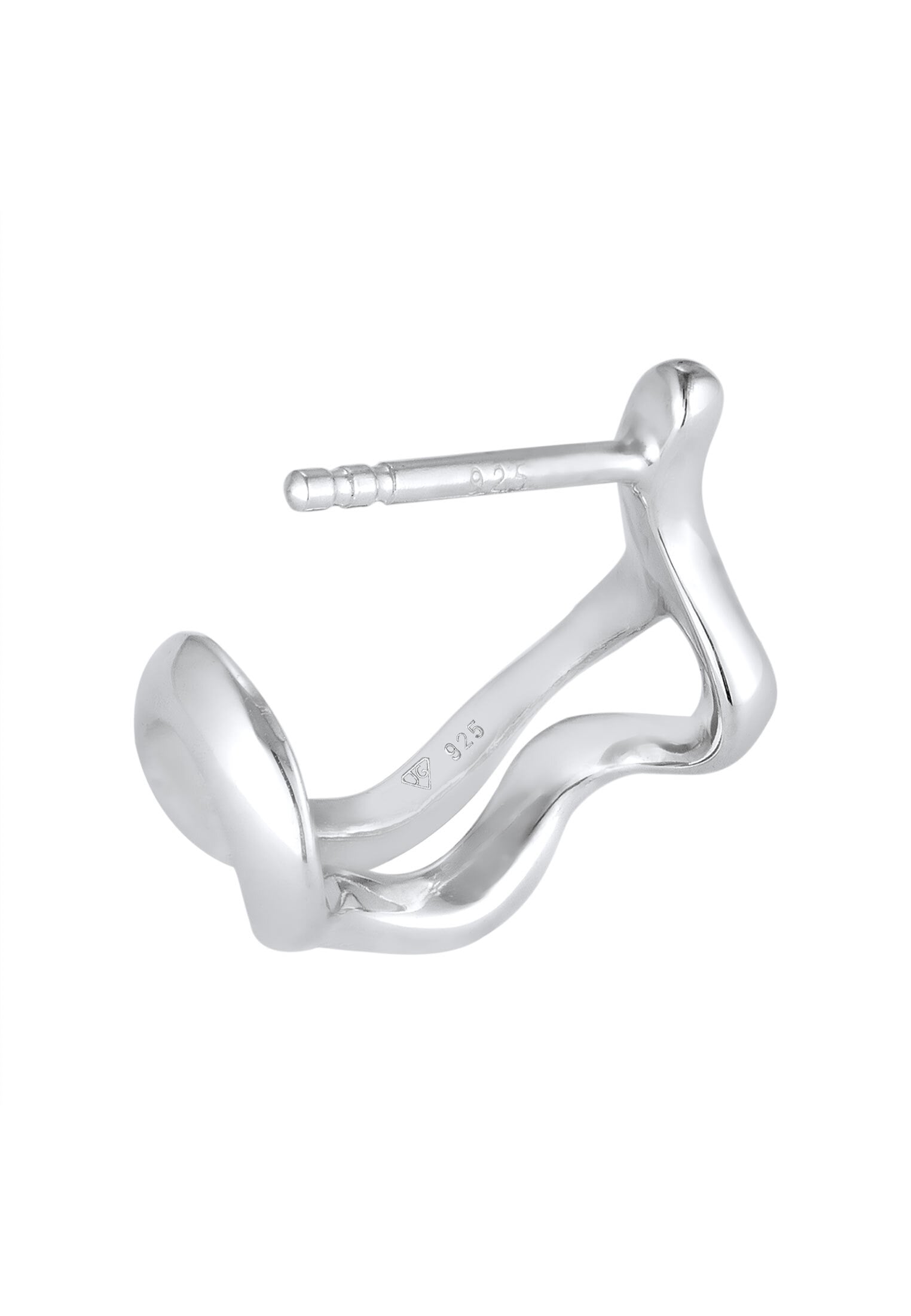 Kuzzoi Paar Creolen »Ohrringe Ohrstecker Single Creole 925 Sterling Silber«