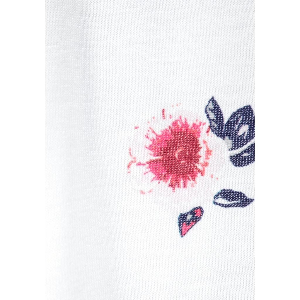 KIDSWORLD Carmenshirt »Viskose-Shirt«, mit Trompetenärmel und Blumendruck
