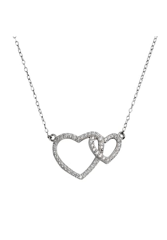 Vivance Collier »925-/ Sterling Silber rhodiniert Herz«, mit Geschenketui kaufen