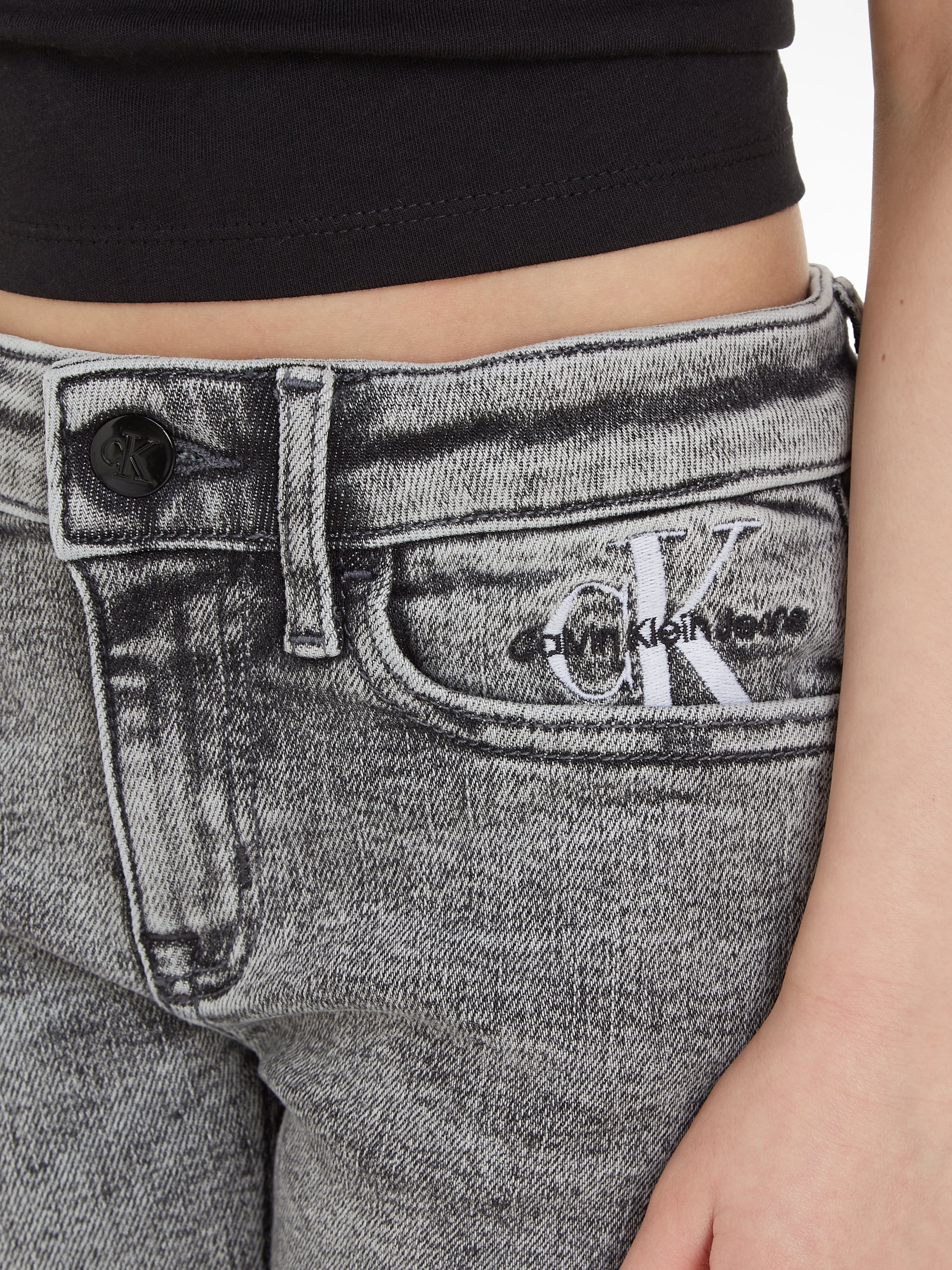 Calvin Klein Jeans Stretch-Jeans »SKINNY MR WASHED GREY« bei ♕ | High Waist Jeans