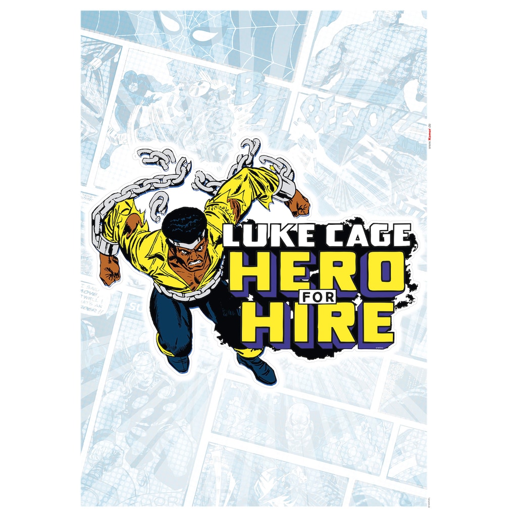 Komar Wandtattoo »Luke Cage Comic«, (1 St.), 50x70 cm (Breite x Höhe), selbstklebendes Wandtattoo