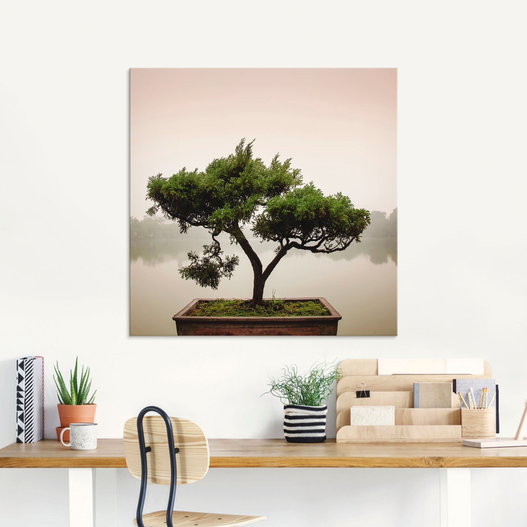 Bonsaibaum«, kaufen Artland Größen (1 in verschiedenen »Chinesischer bequem Bäume, Glasbild St.),