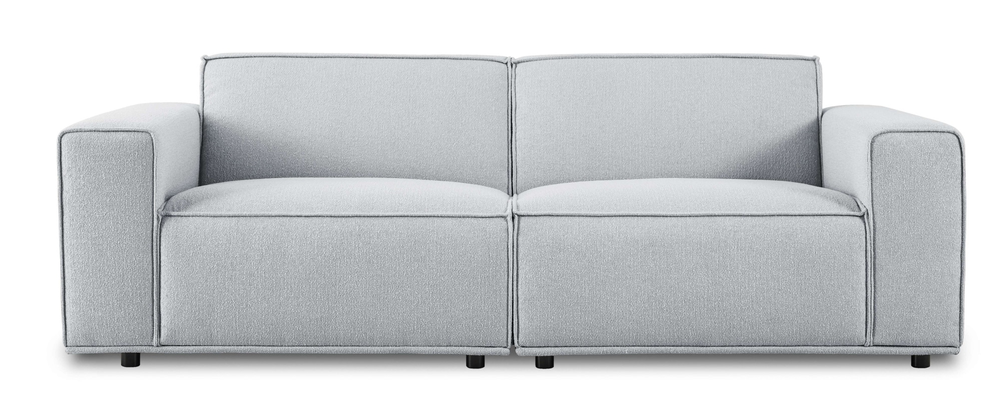 Home affaire 3-Sitzer »Avelin, 228 cm, Chenille, Struktur-Boucle«, mit Wellenunterfederung, Kedernaht, bodentief, Skandi-Design
