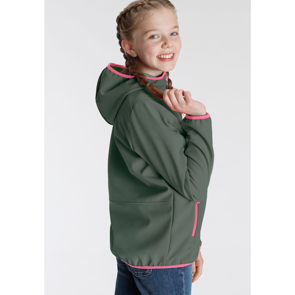 Jack Wolfskin Softshelljacke »FOURWINDS JACKET KIDS«, mit Kapuze