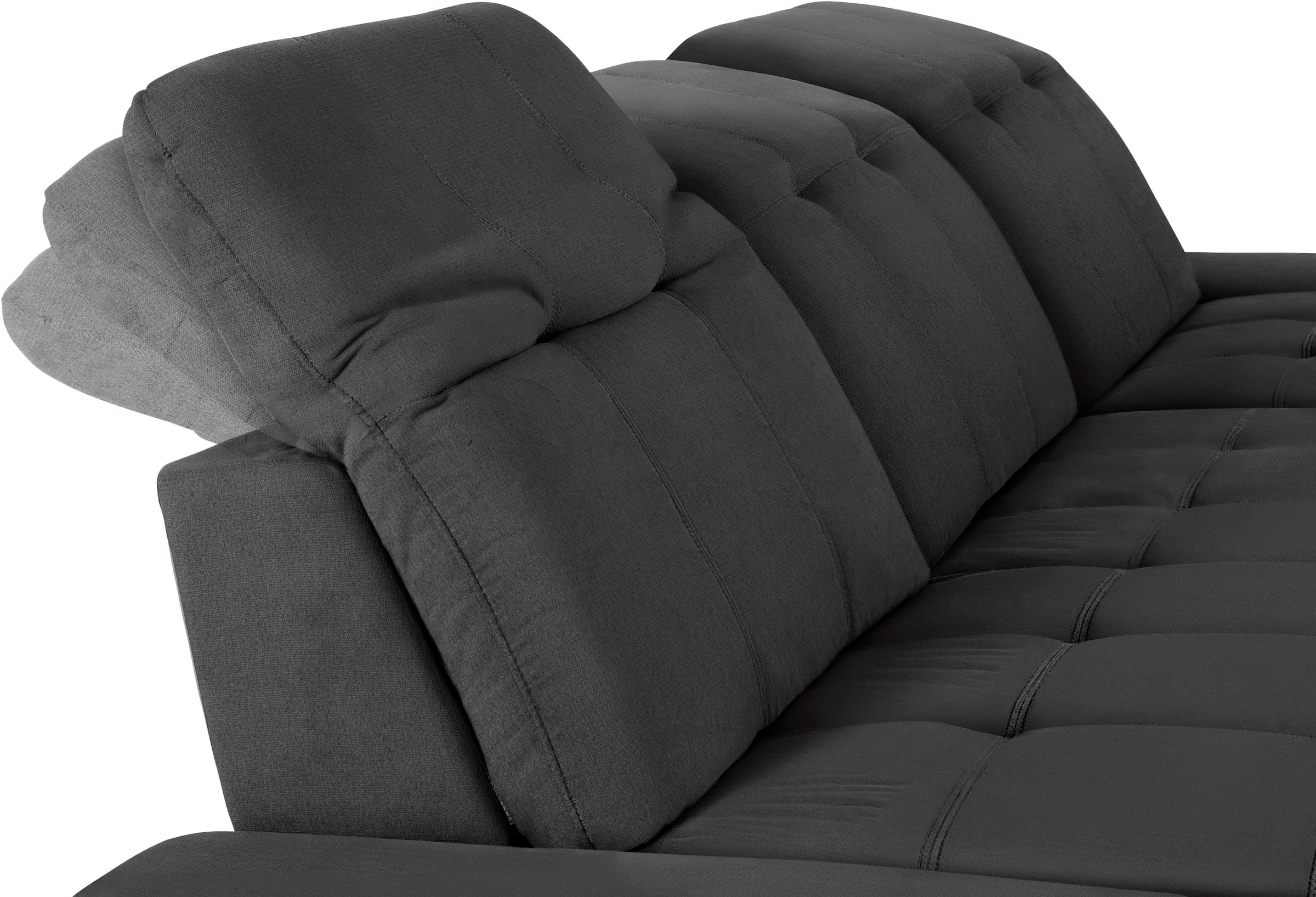 COTTA Ecksofa »Holiday L-Form mit Sitztiefen-, Armteil- und Kopfteilverstellung« wahlweise mit Bettfunktion & Bettkasten