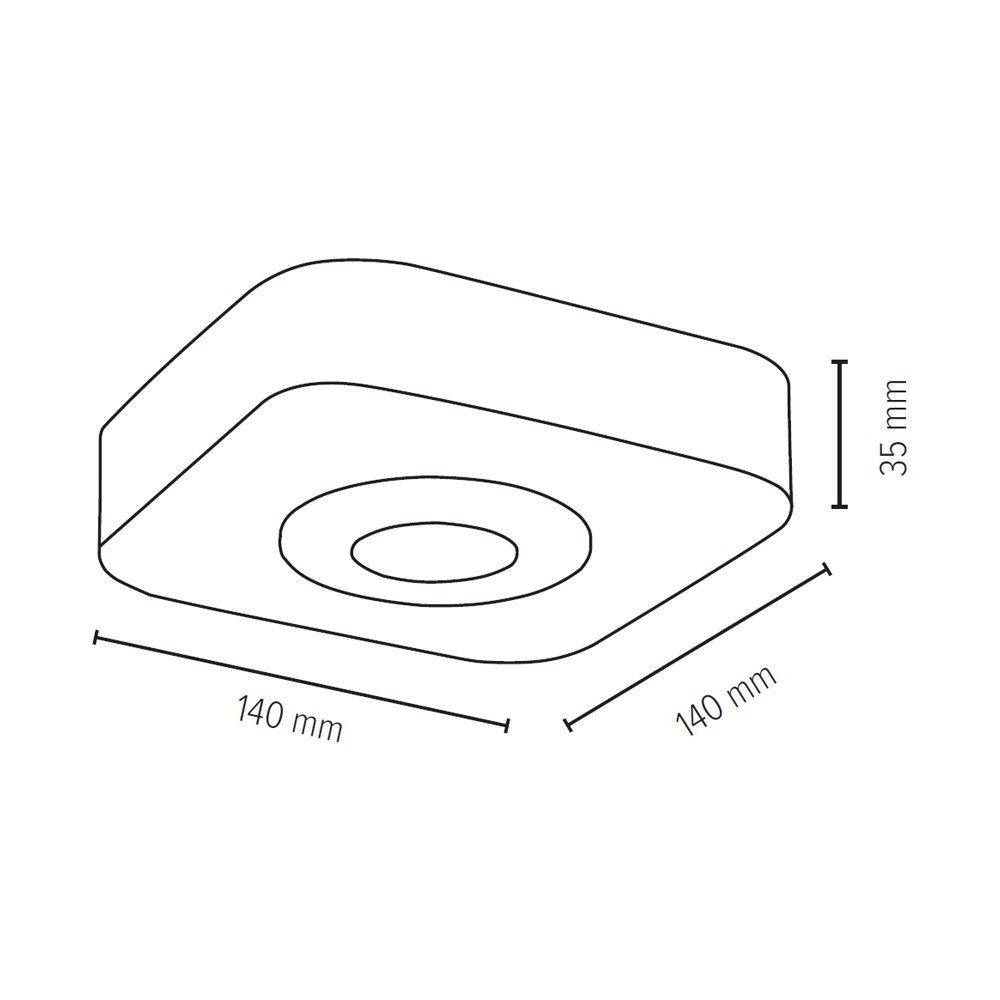 SPOT Light LED Deckenleuchte »COOL«, 1 flammig, aus echtem Beton, LED-Module inklusive, Handgemacht, Made in EU