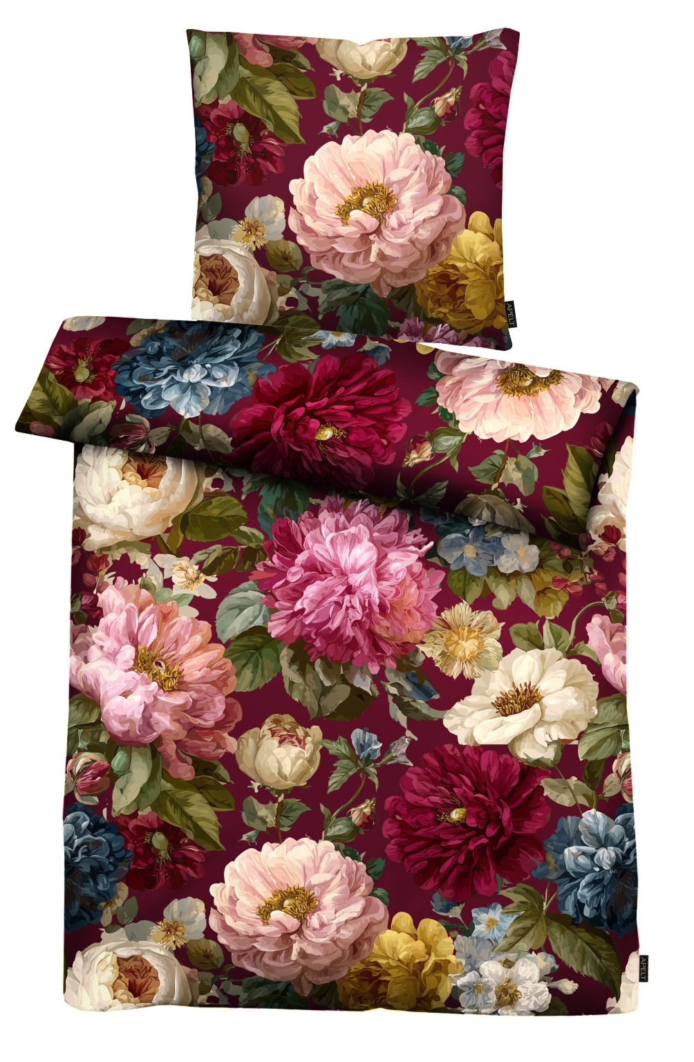 APELT Bettwäsche "Daphne" 2 Bettwäsche-Set mit Reißverschluss, Baumwoll-Satin, Digitaldruck