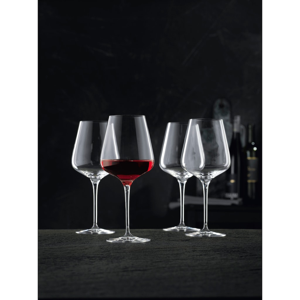 Nachtmann Rotweinglas »ViNova«, (Set, 4 tlg., Set bestehend aus 4 Gläsern)