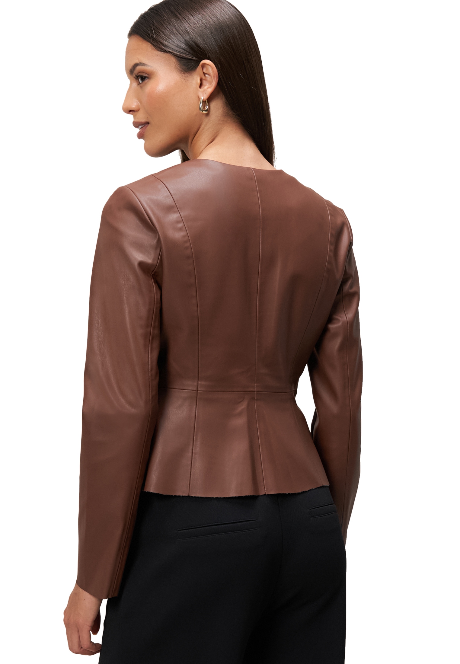 Zero Jackenblazer »Blazer-Jacke in Lederoptik«