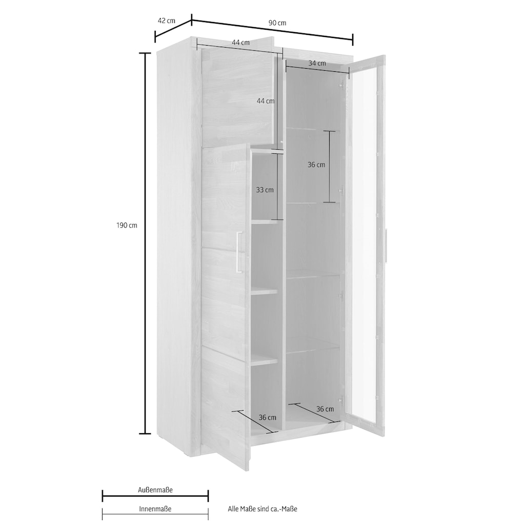 Woltra Vitrine, Höhe 190 cm