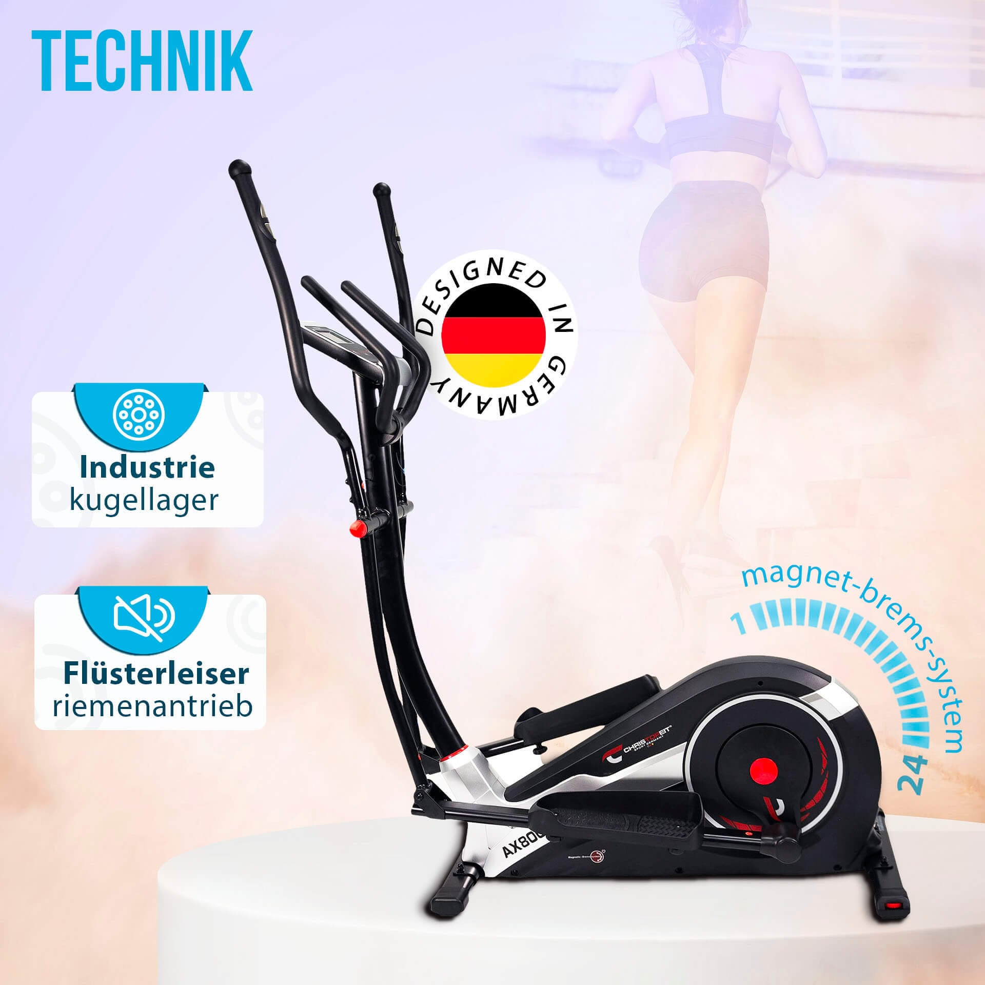 Christopeit Sport® Crosstrainer-Ergometer »AX 8000«