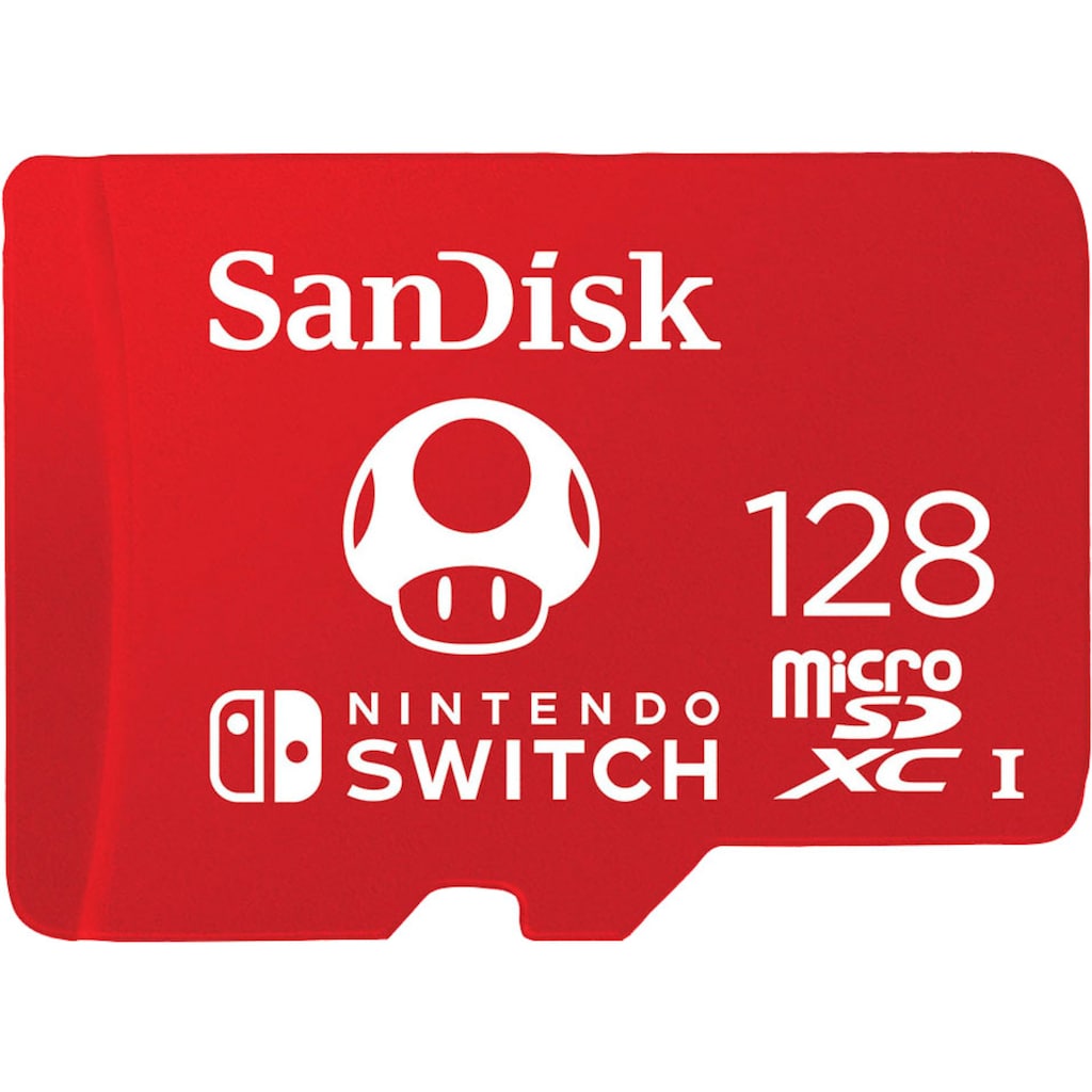 Sandisk Speicherkarte »microSDXC für Nintendo Switch 128GB«, (UHS Class 1 100 MB/s Lesegeschwindigkeit), U3/UHS-I/Cl.10/R100/W90