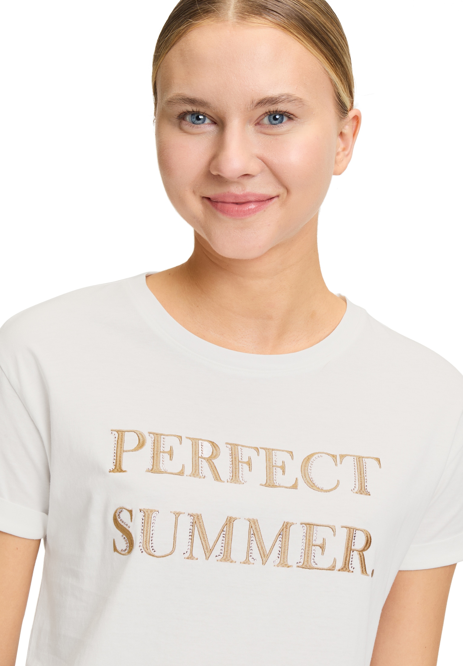 Betty&Co T-Shirt »Casual-Shirt mit Strass«