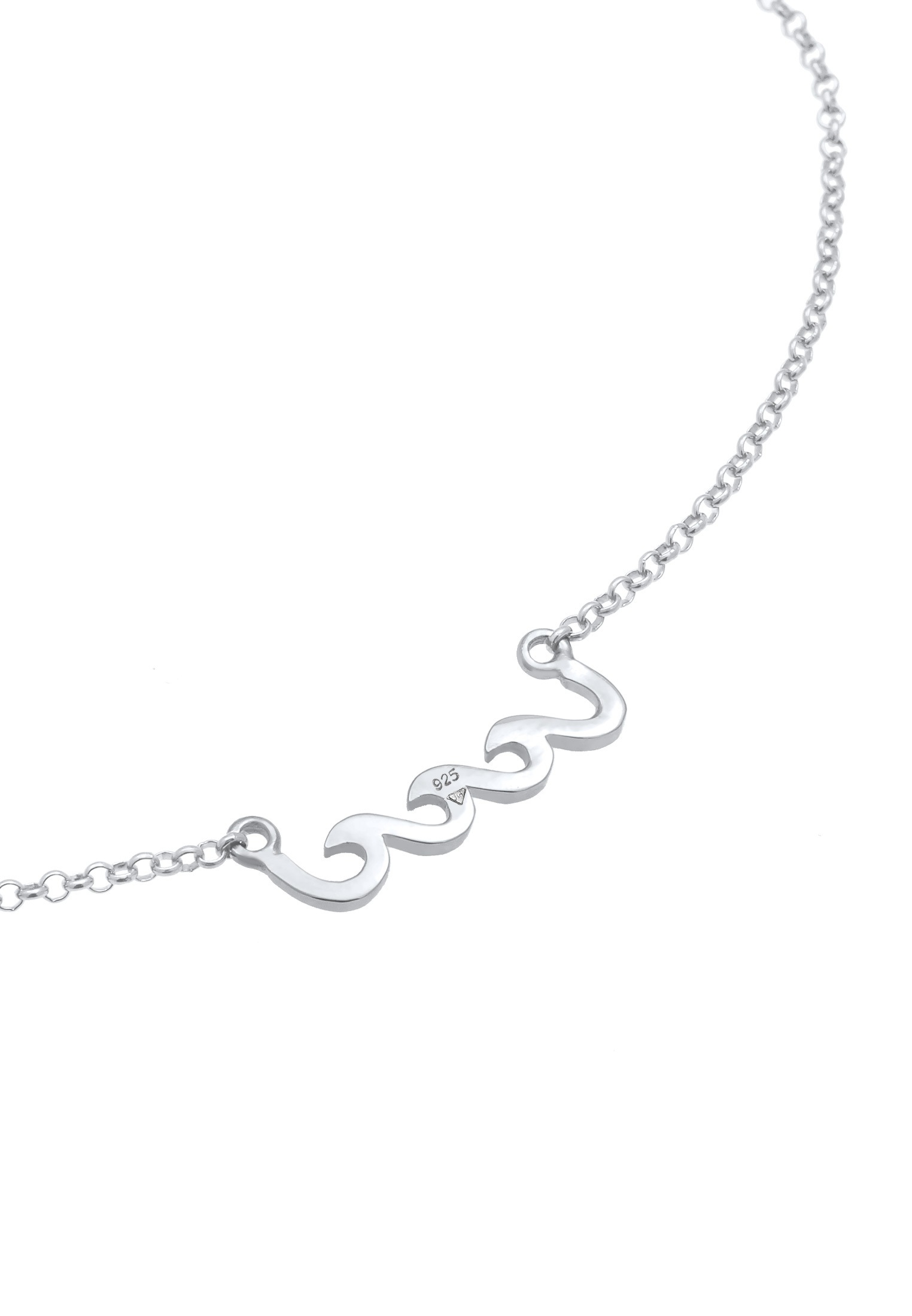 Elli Fußkette »Fußschmuck Wellen Meer 925 Sterling Silber«