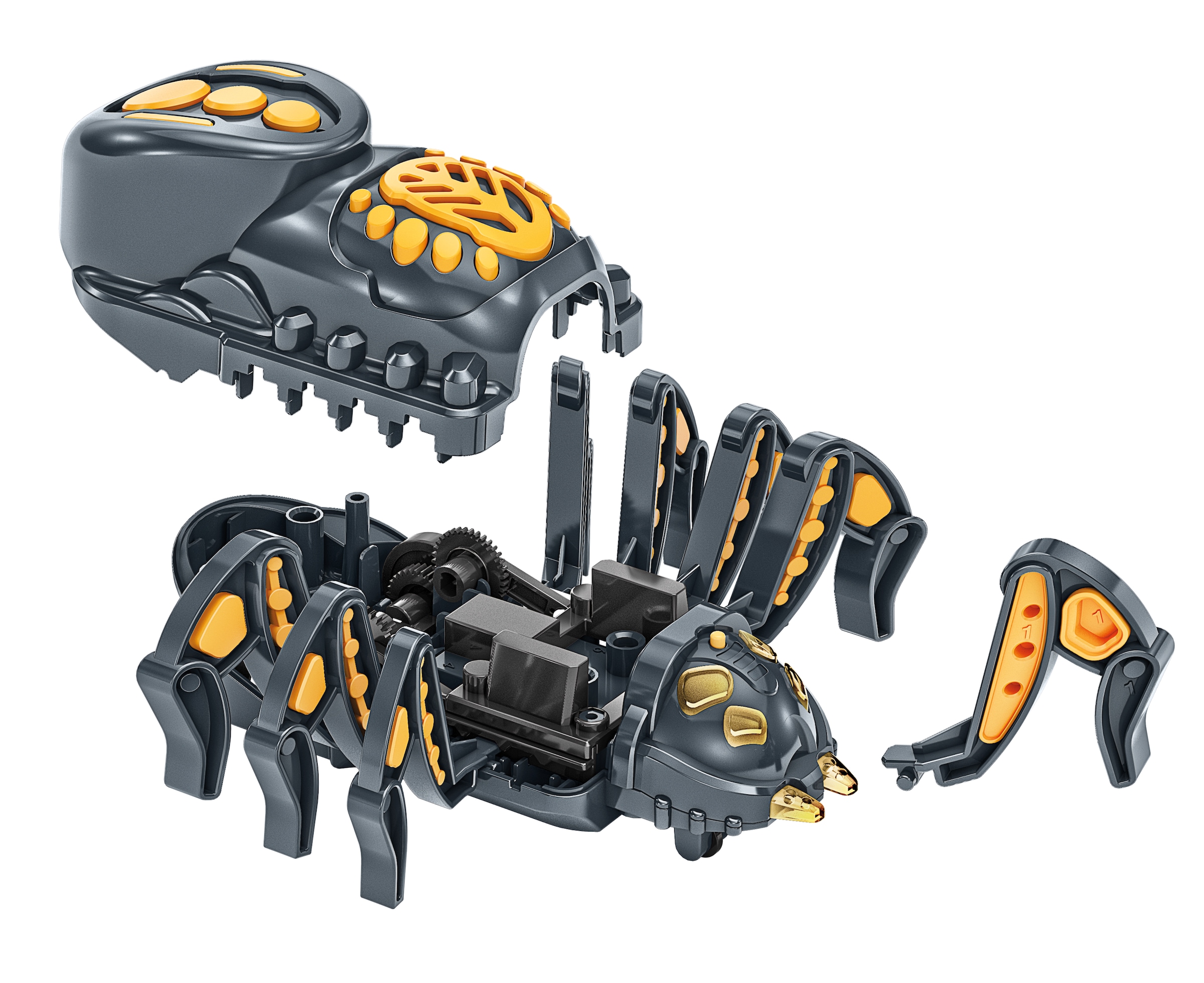 Clementoni® Robotertier »Galileo Robotics, SPIDER Bot« mit Licht
